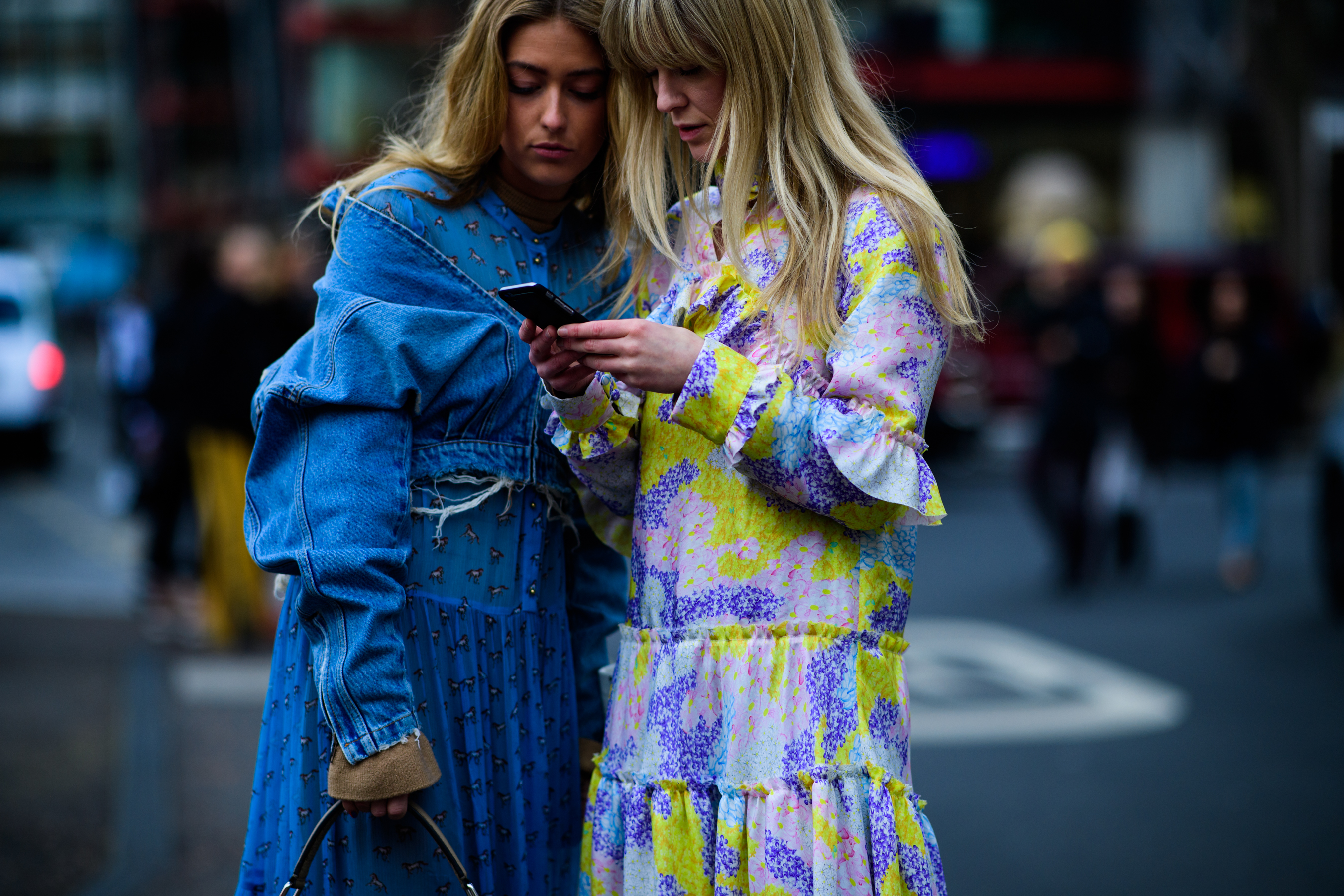 Woman wearing denim