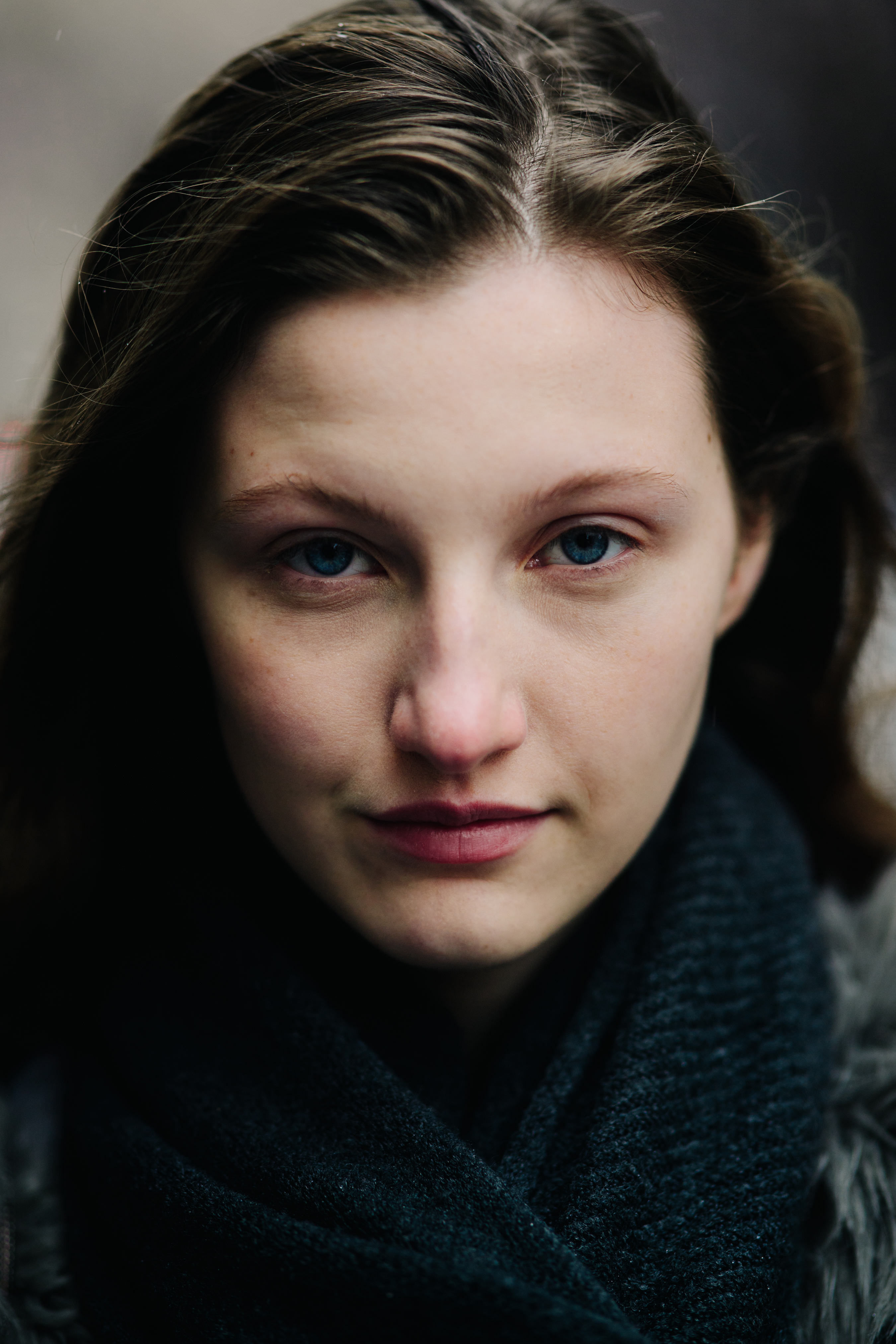 Portrait of a model after Victoria Beckham