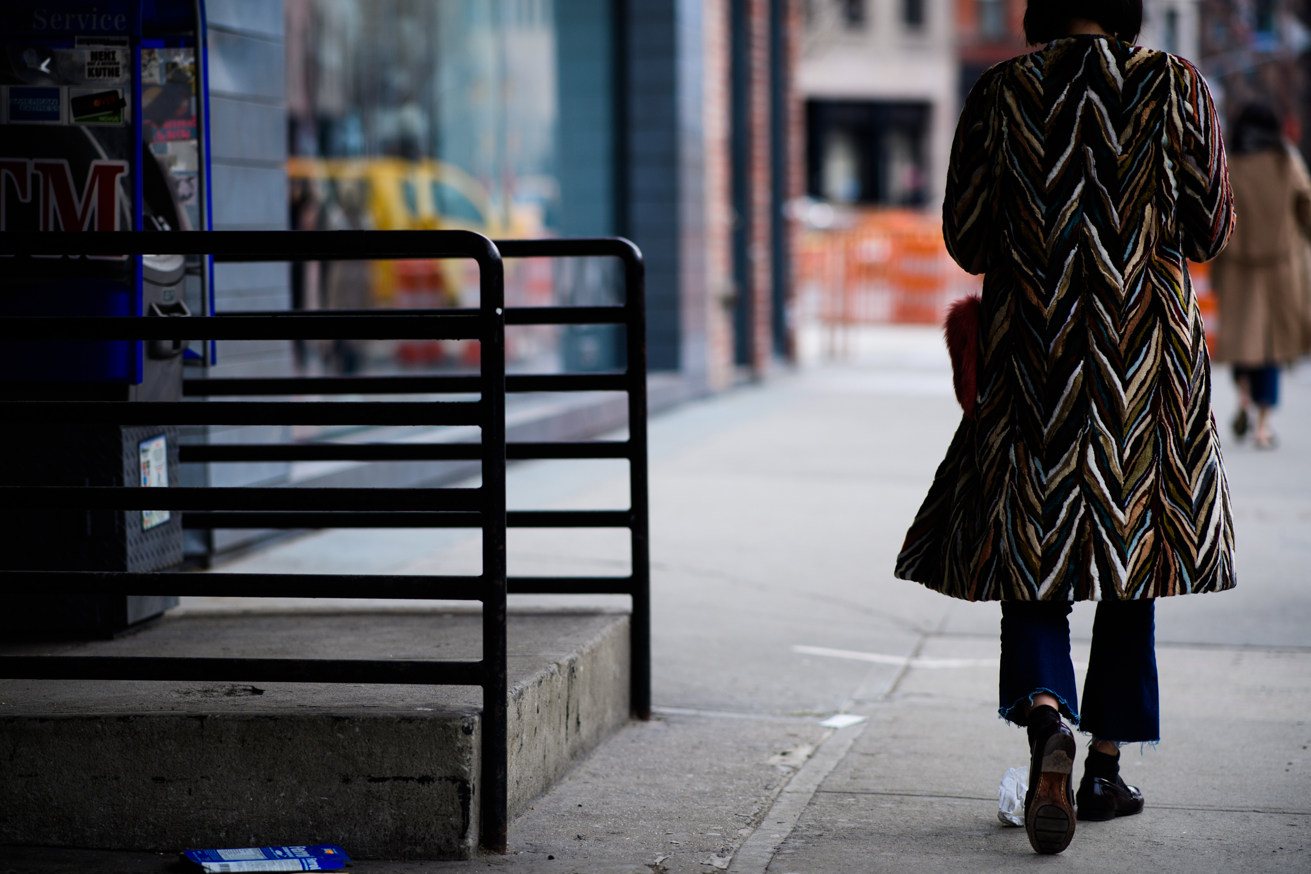 Woman wearing coat