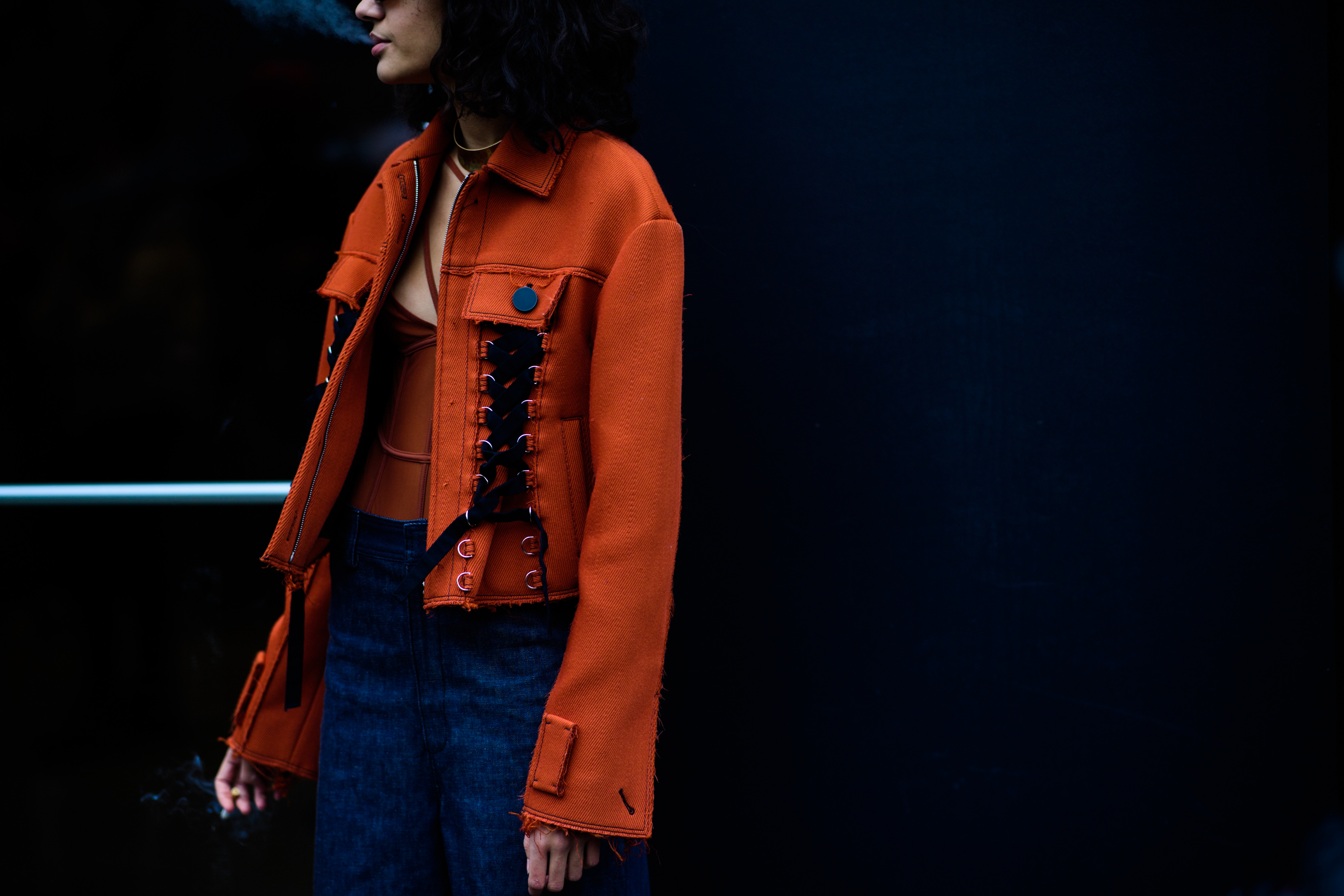 Model after Proenza Schouler show