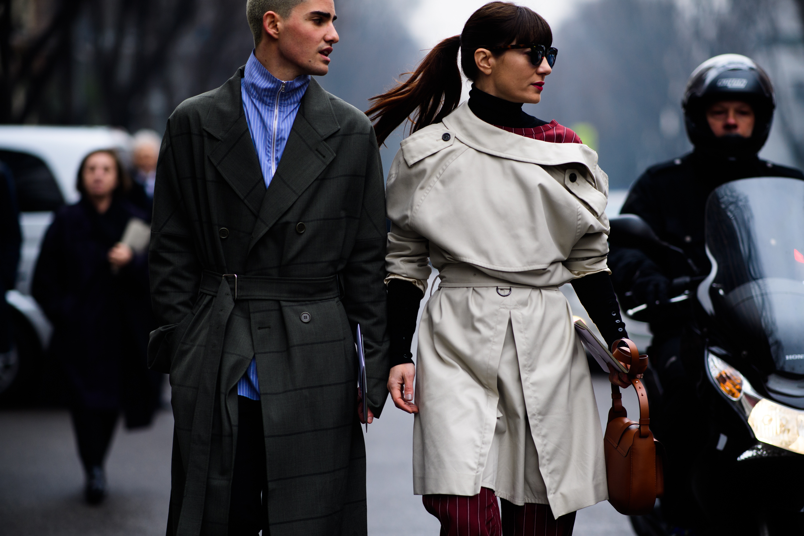 People wearing cloak