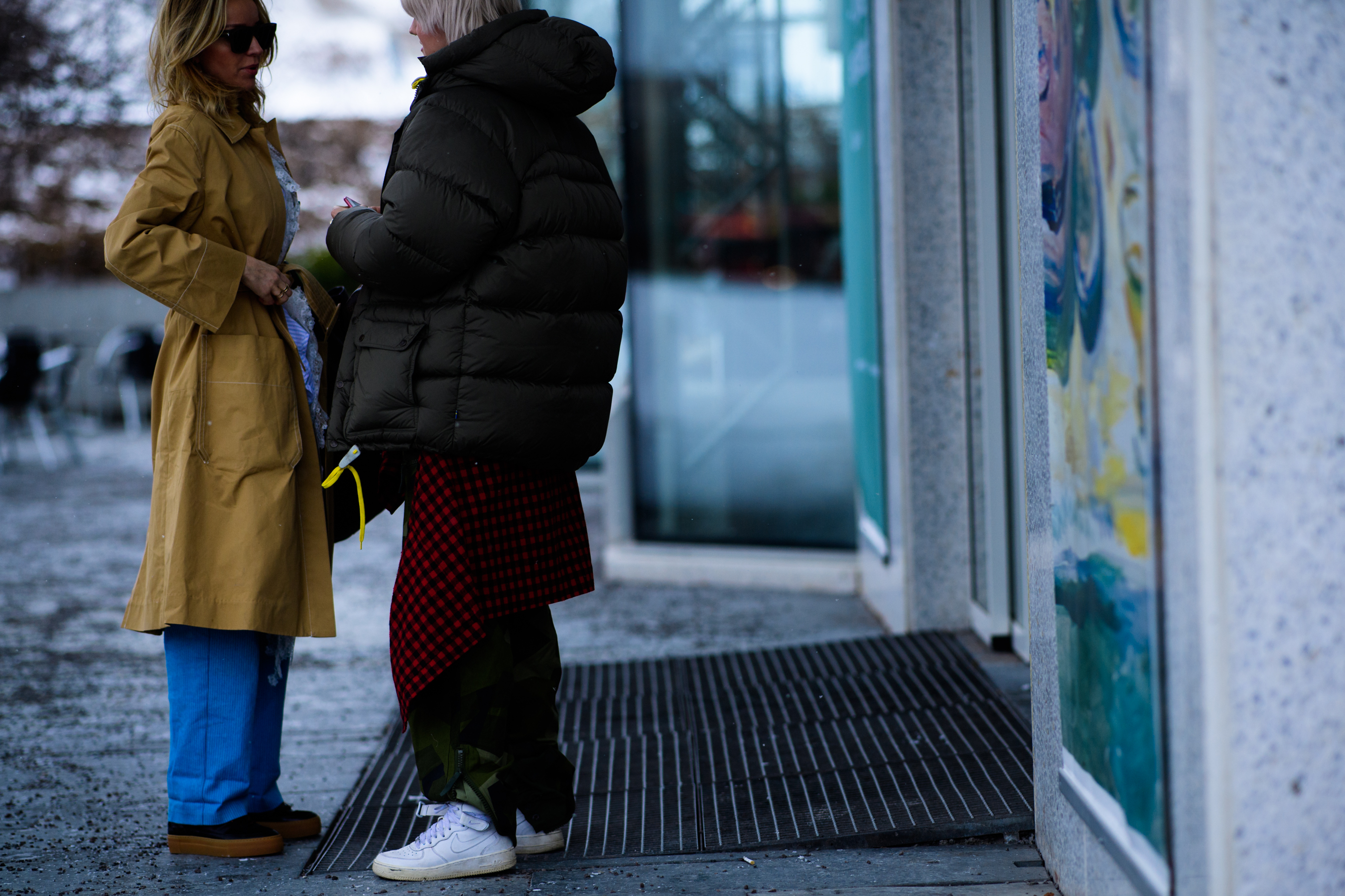 Woman wearing nike shoes