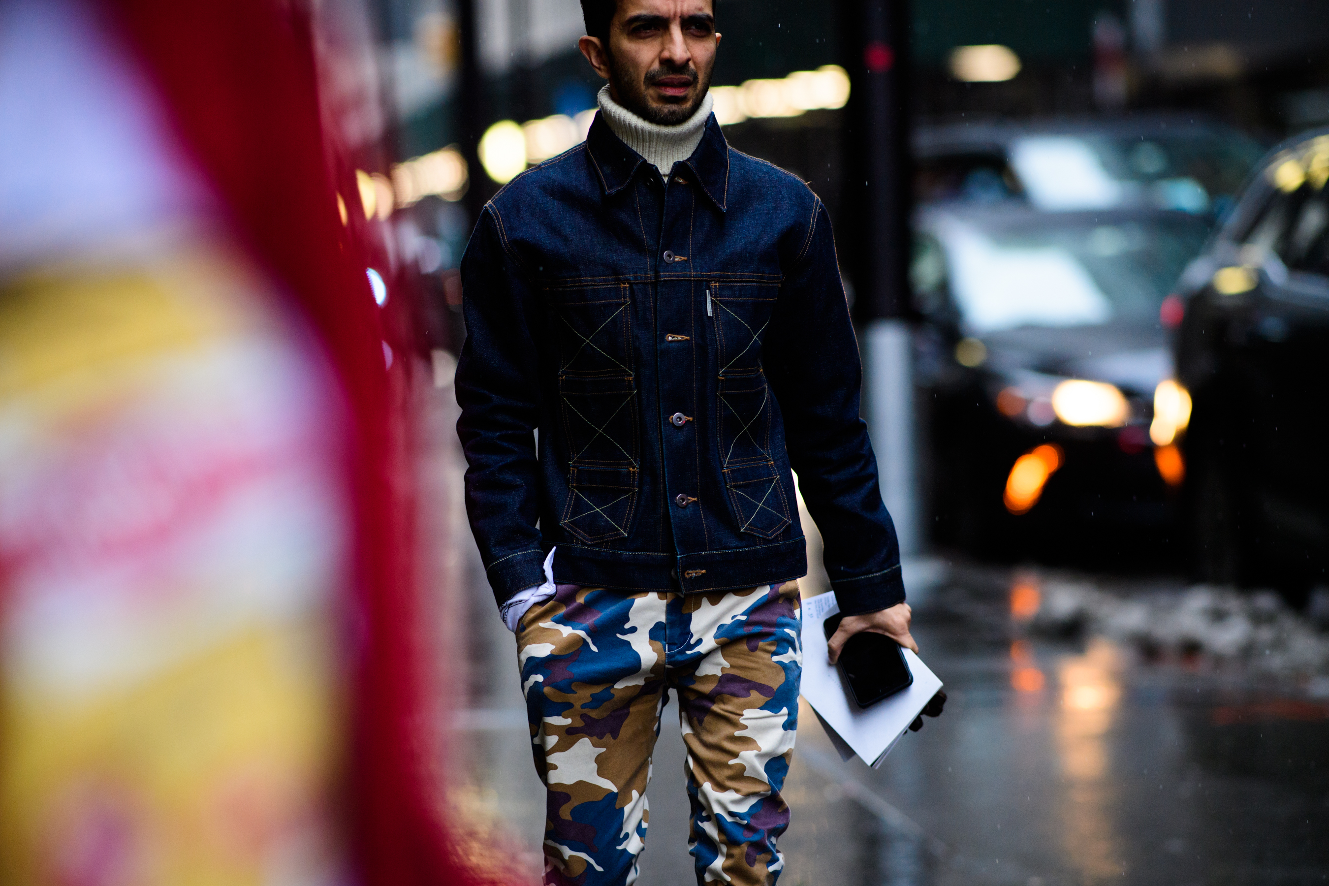 BOF founder wearing camouflage pants
