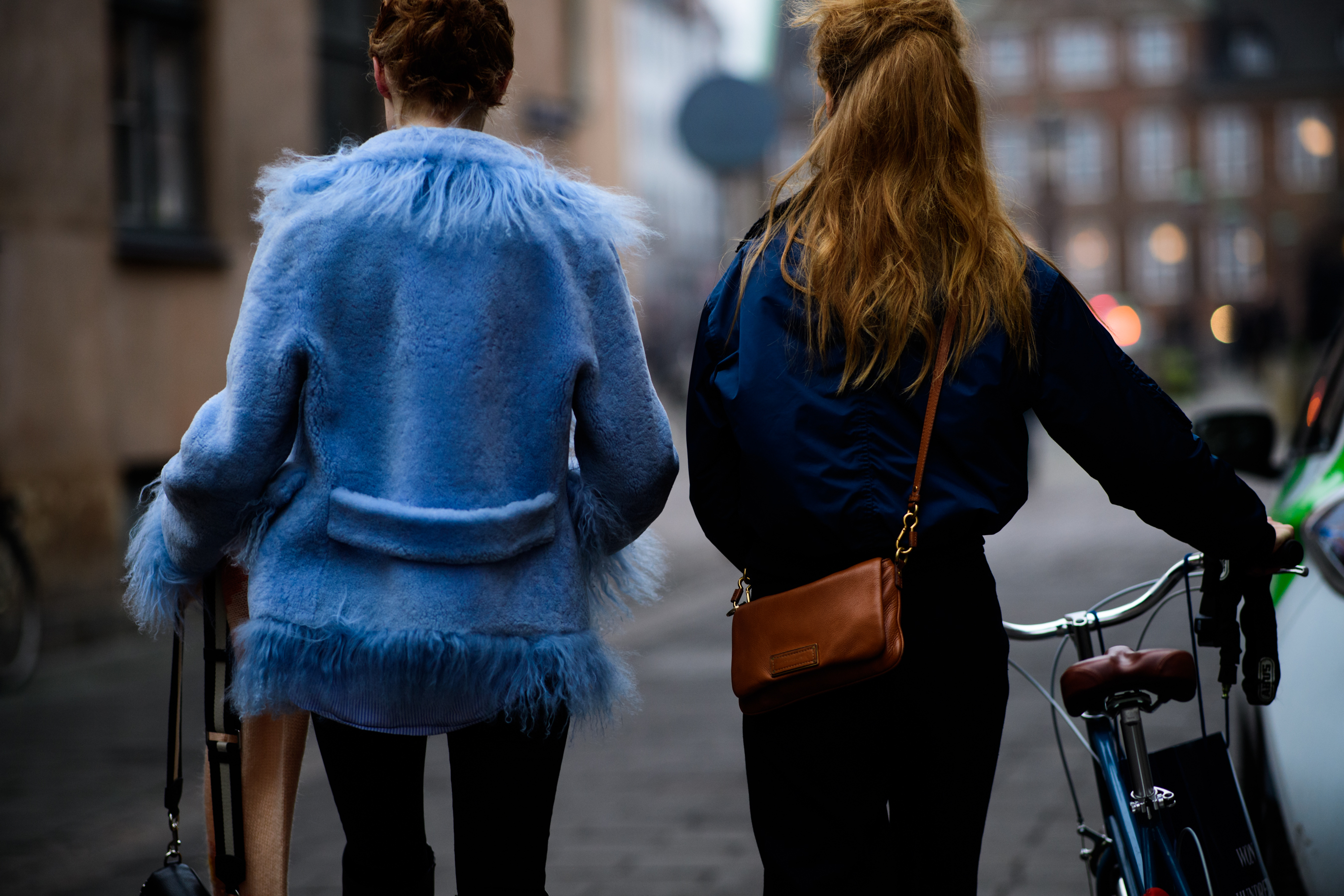 Women wearing blue clothes