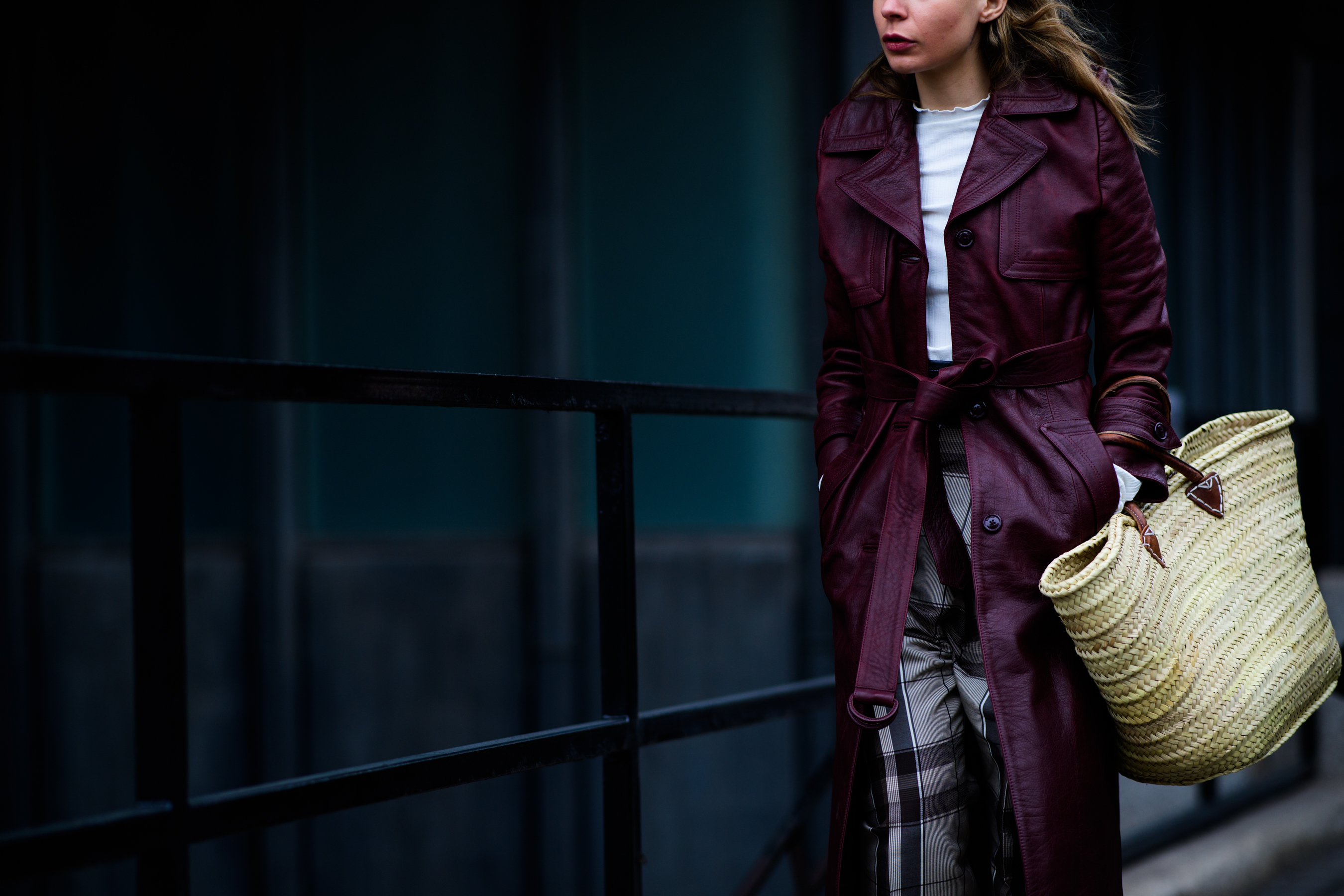 Editor-in-chief MINT wearing basket
