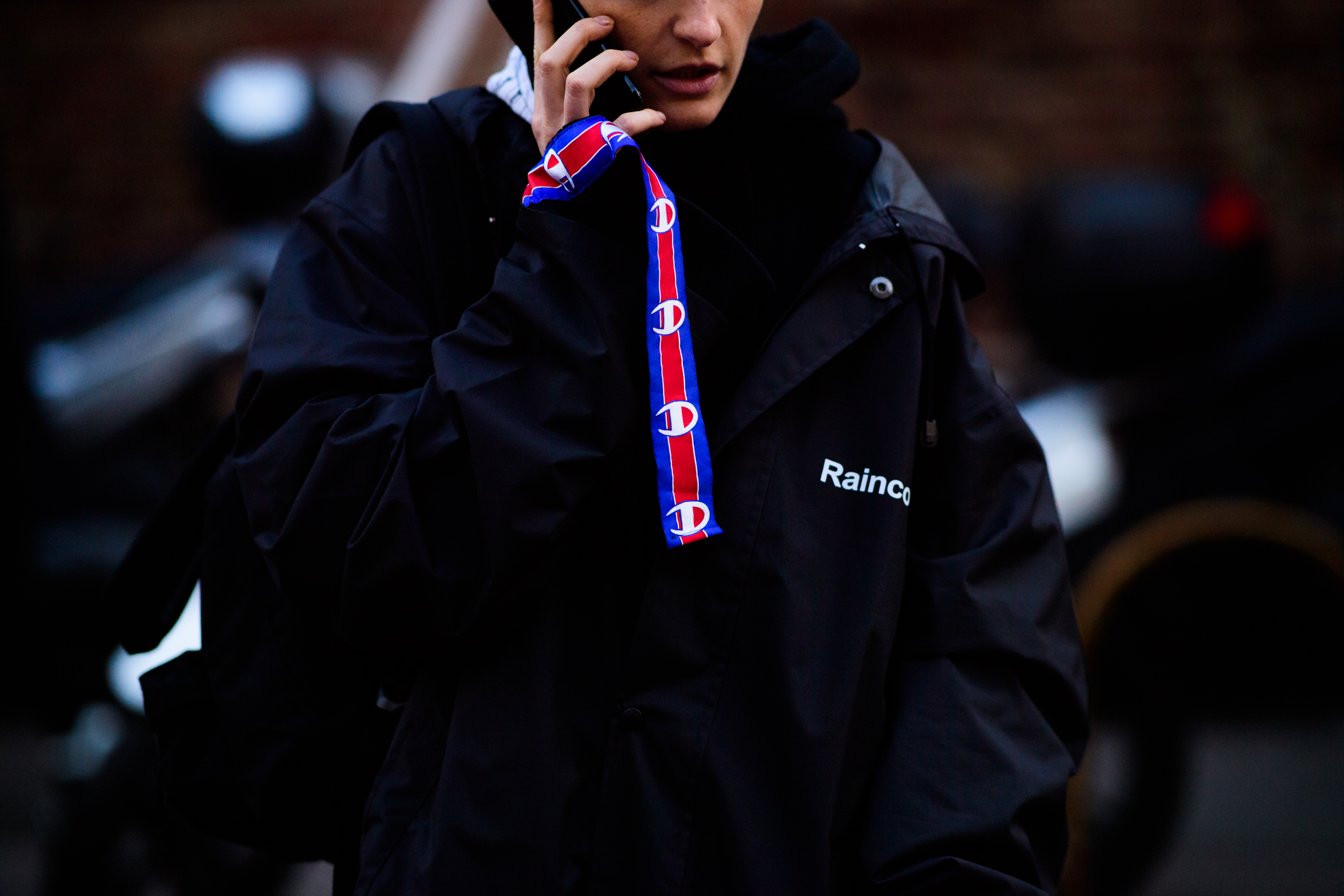 Woman wearing vetements
