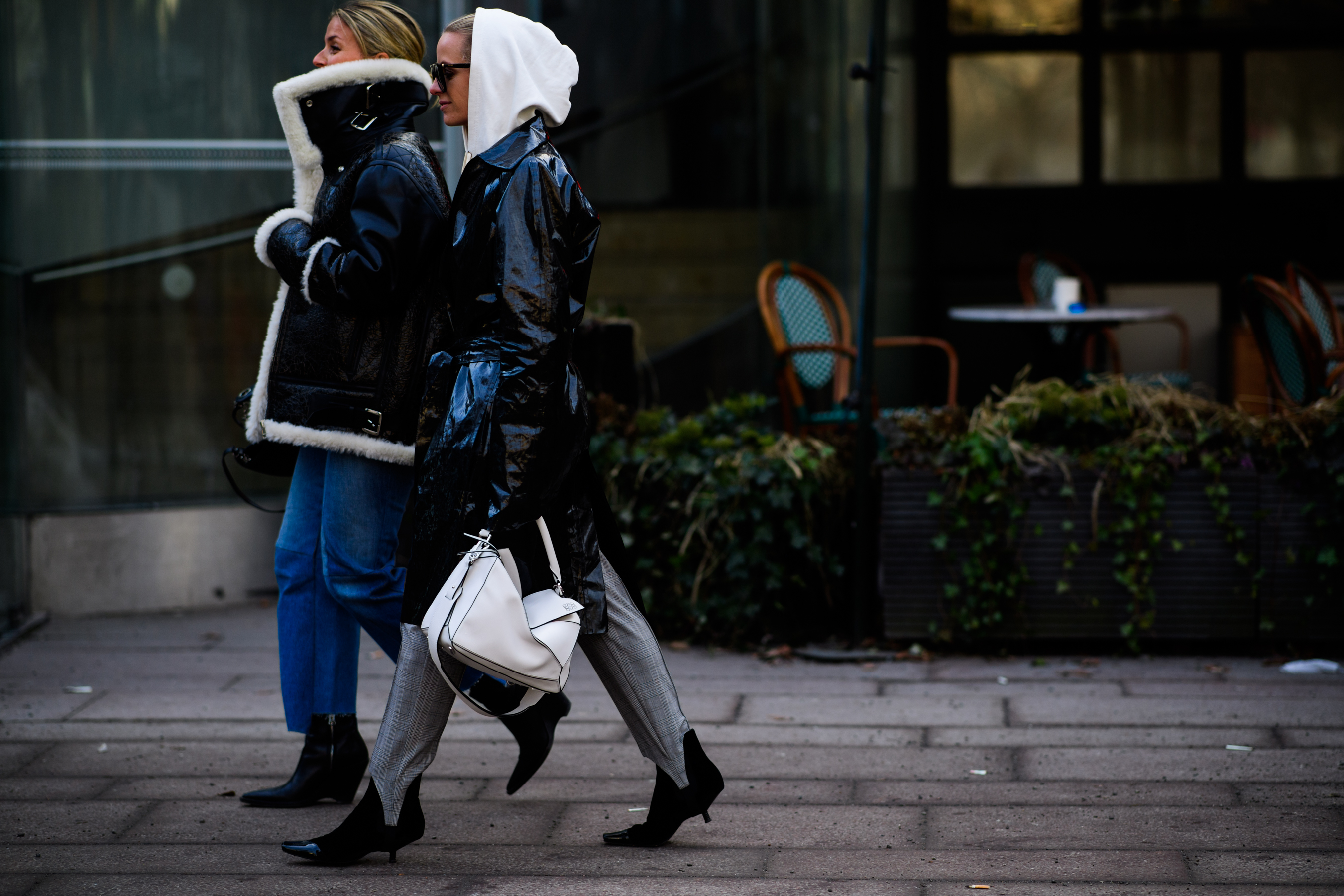 Woman wearing Balenciaga pants