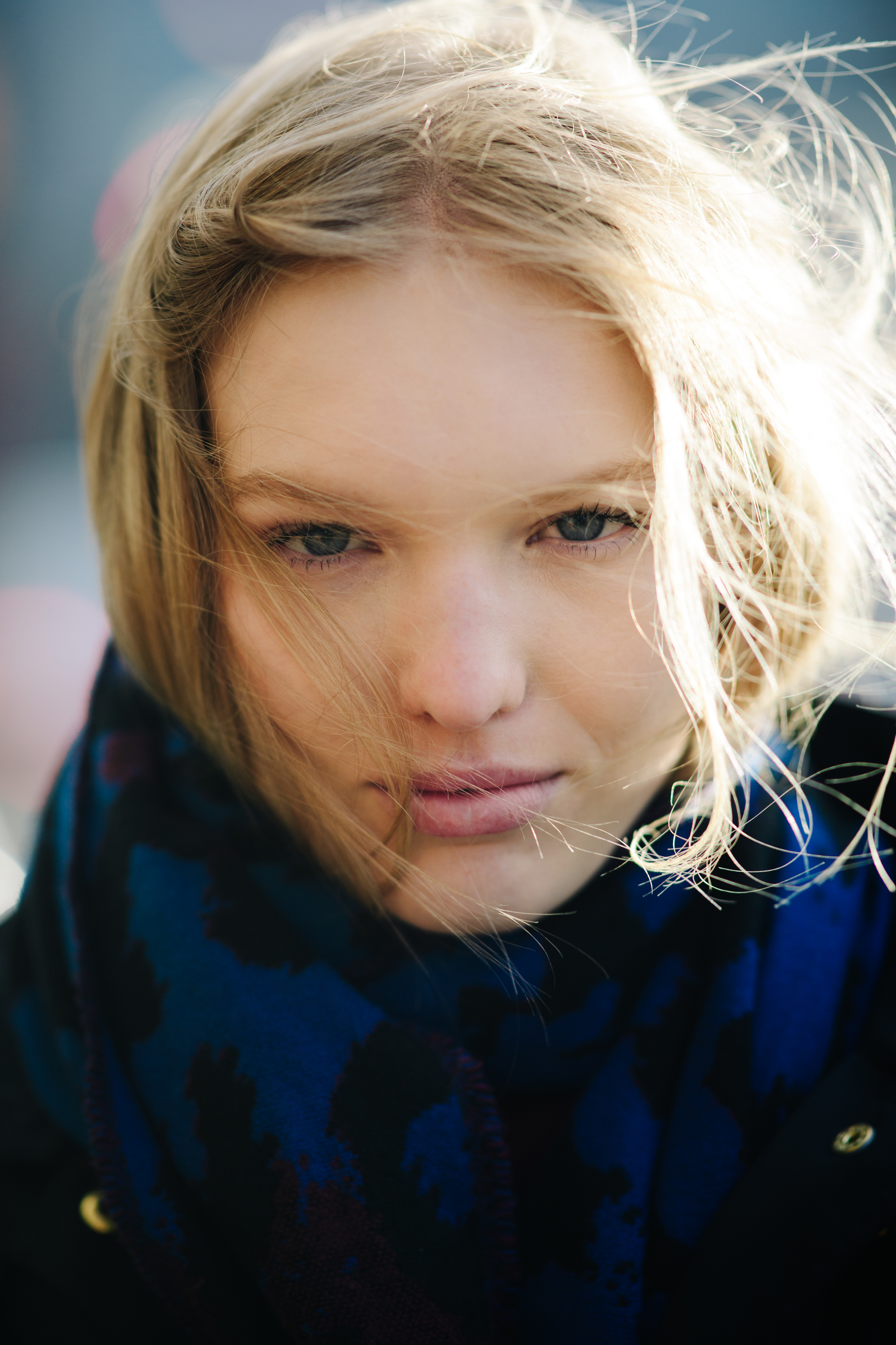 Portrait of a blonde model