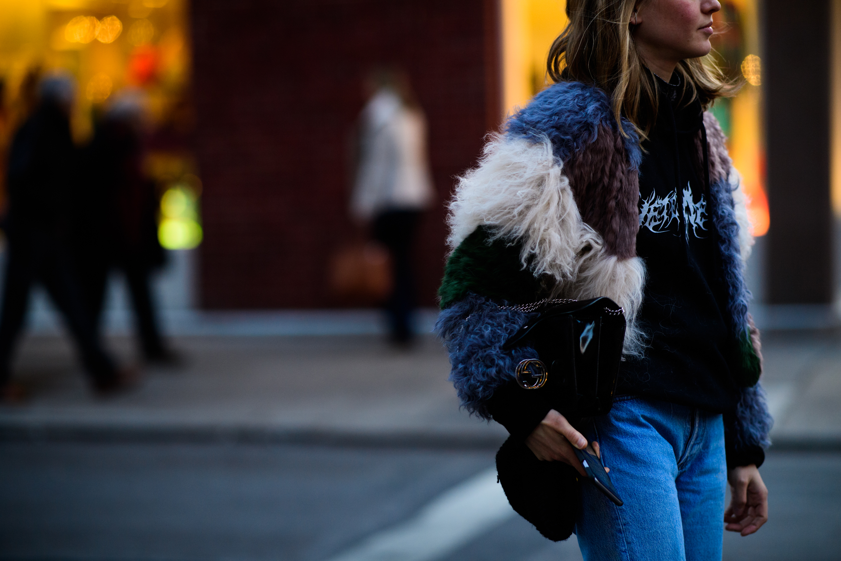 Editor wearing Vetements hodie