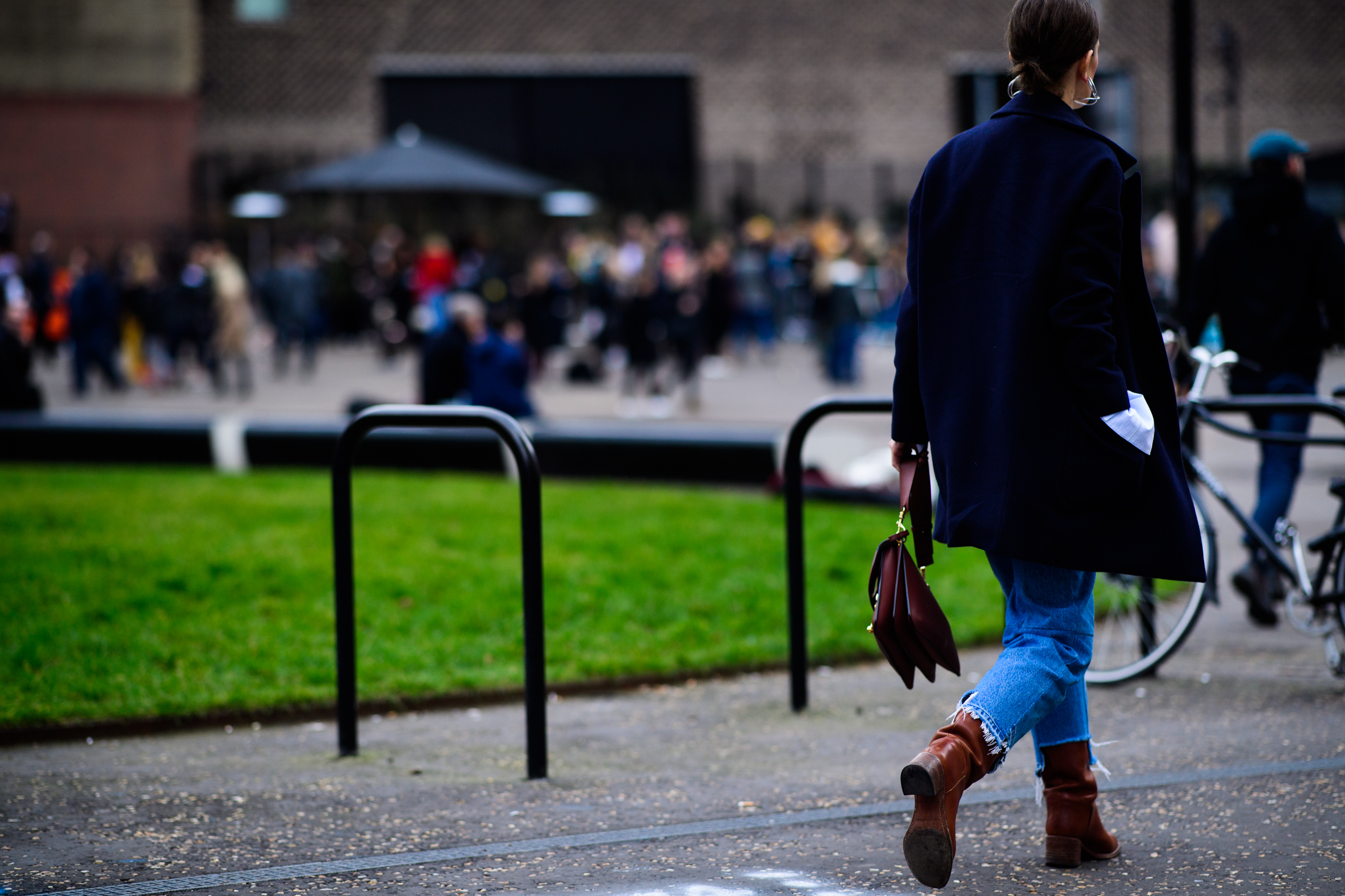 FT fashion editor wearing denim