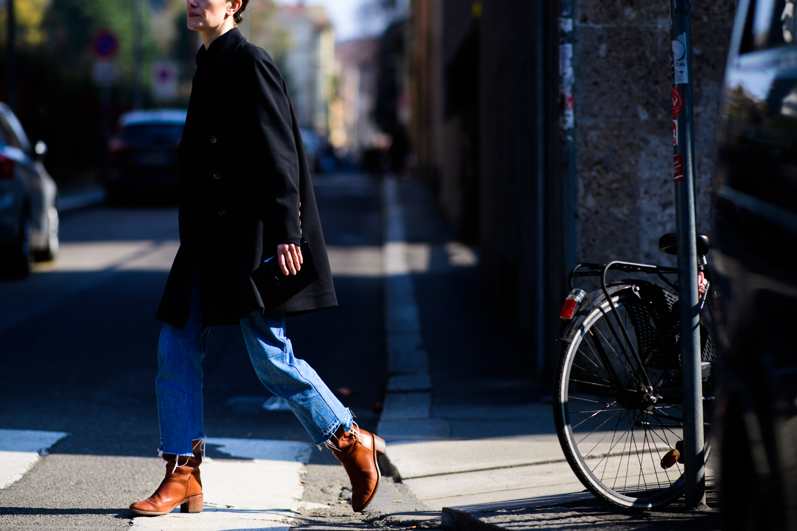 Editor wearing Vetements pants