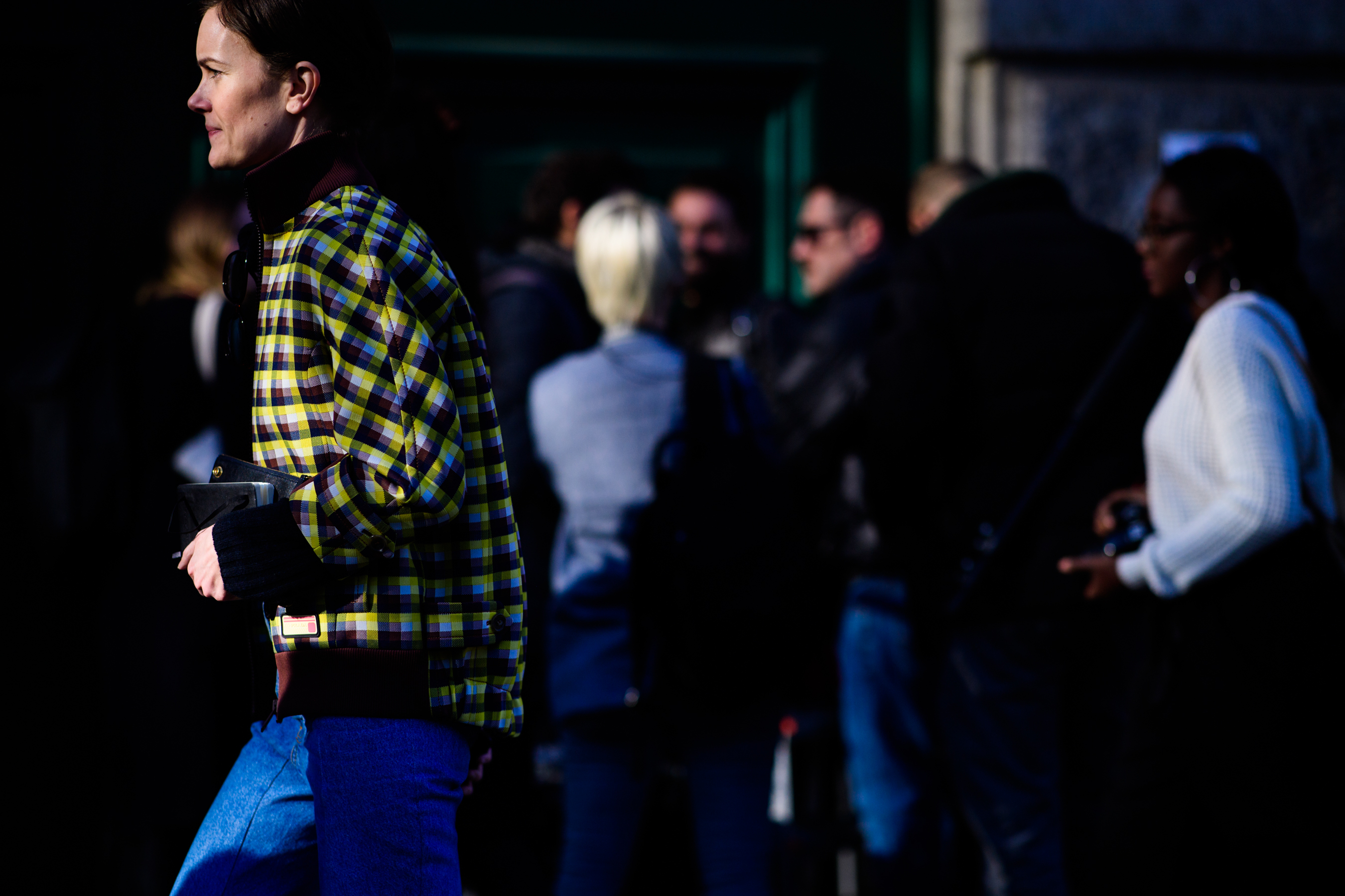 Woman wearing denim