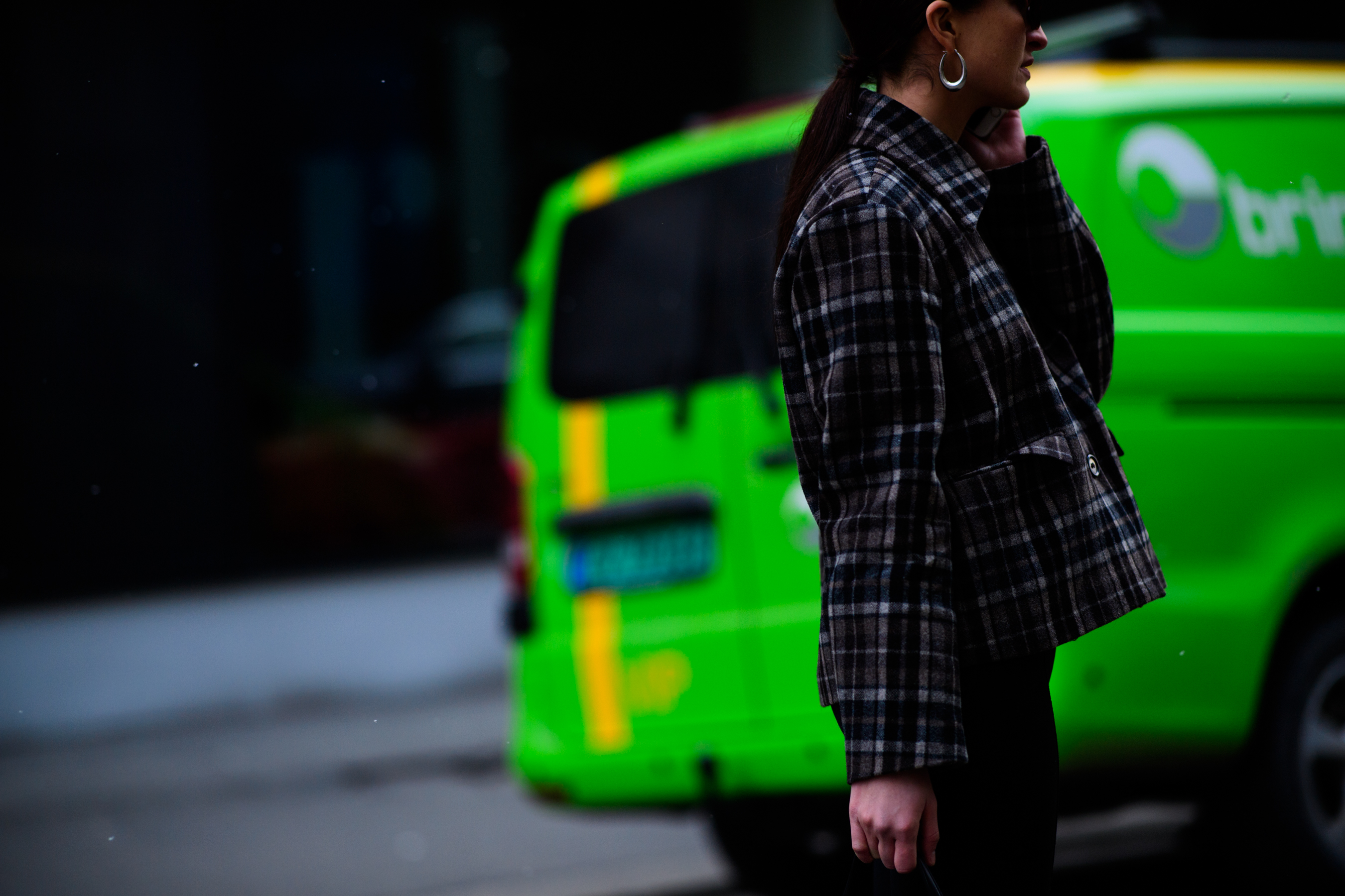 Woman wearing jacket