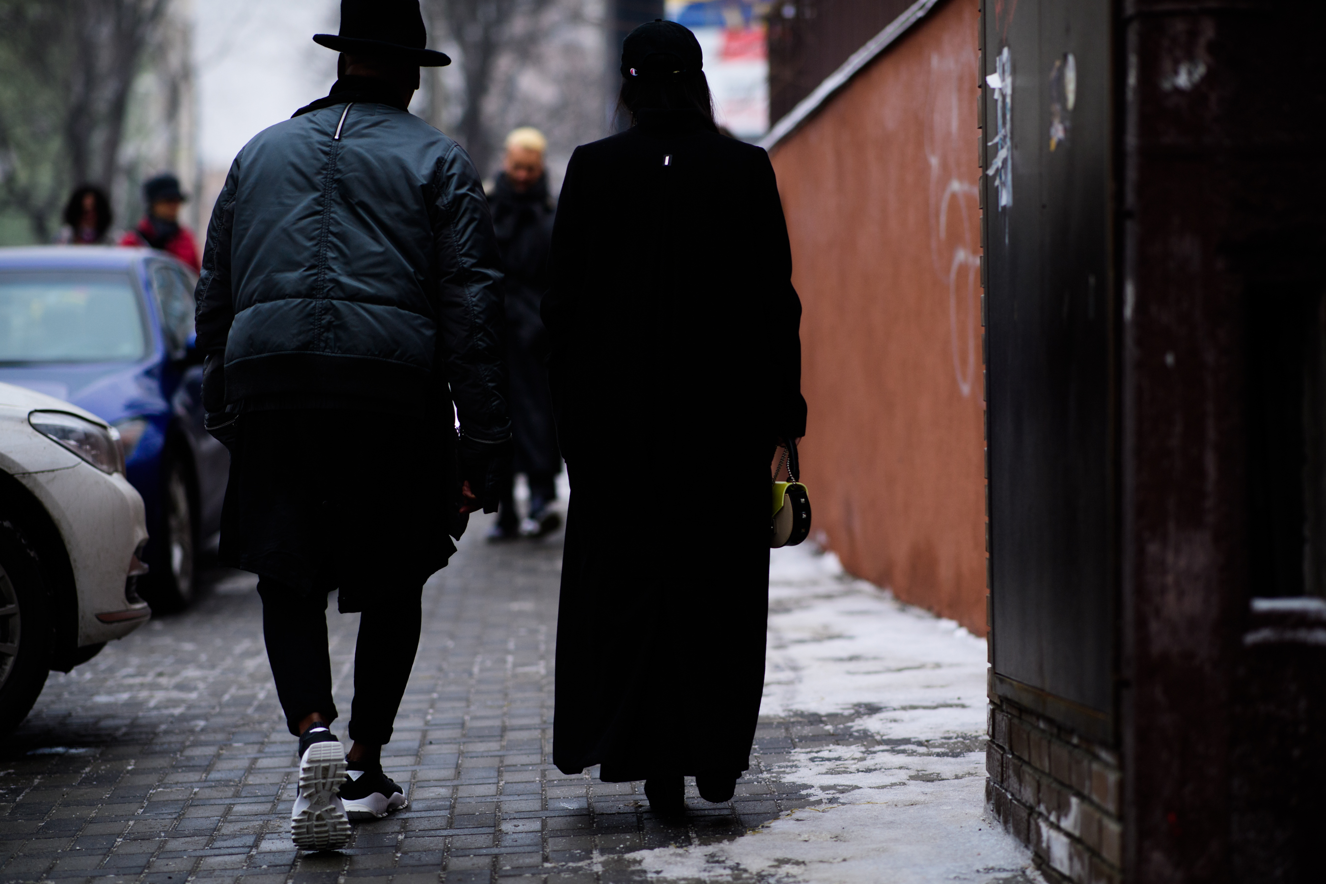 People wearing black clothes