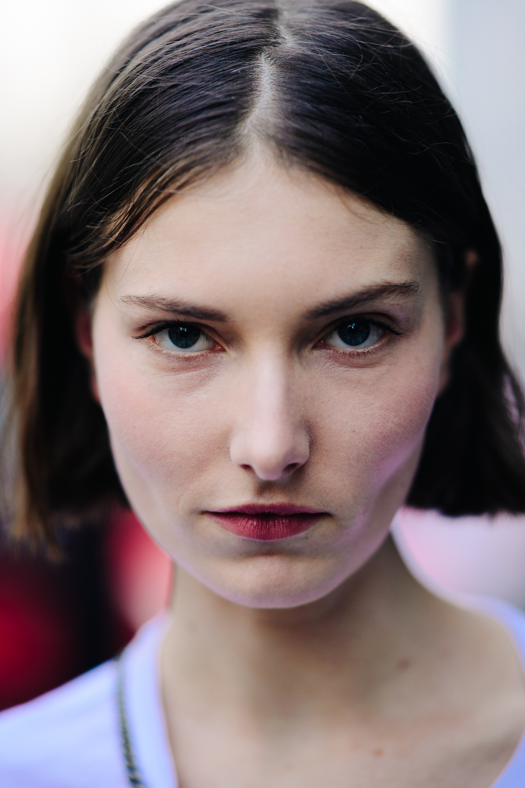 Portrait of a model with bob haircut