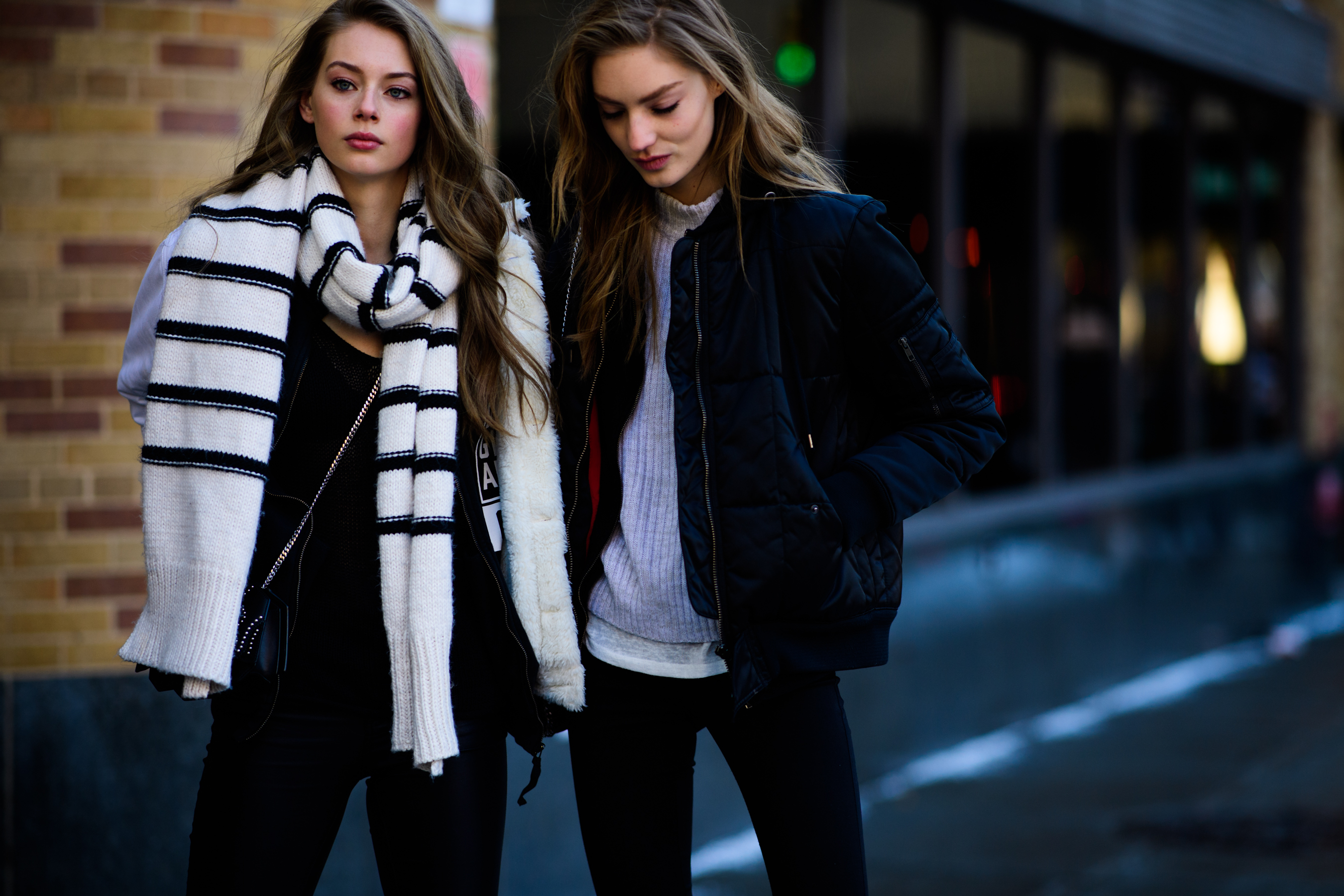 Woman with big scarf