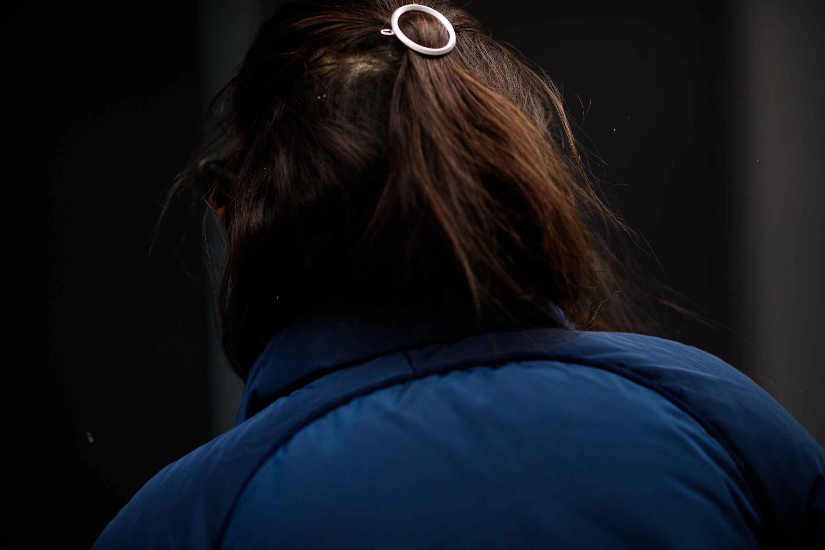 American blogger wearing puffer jacket