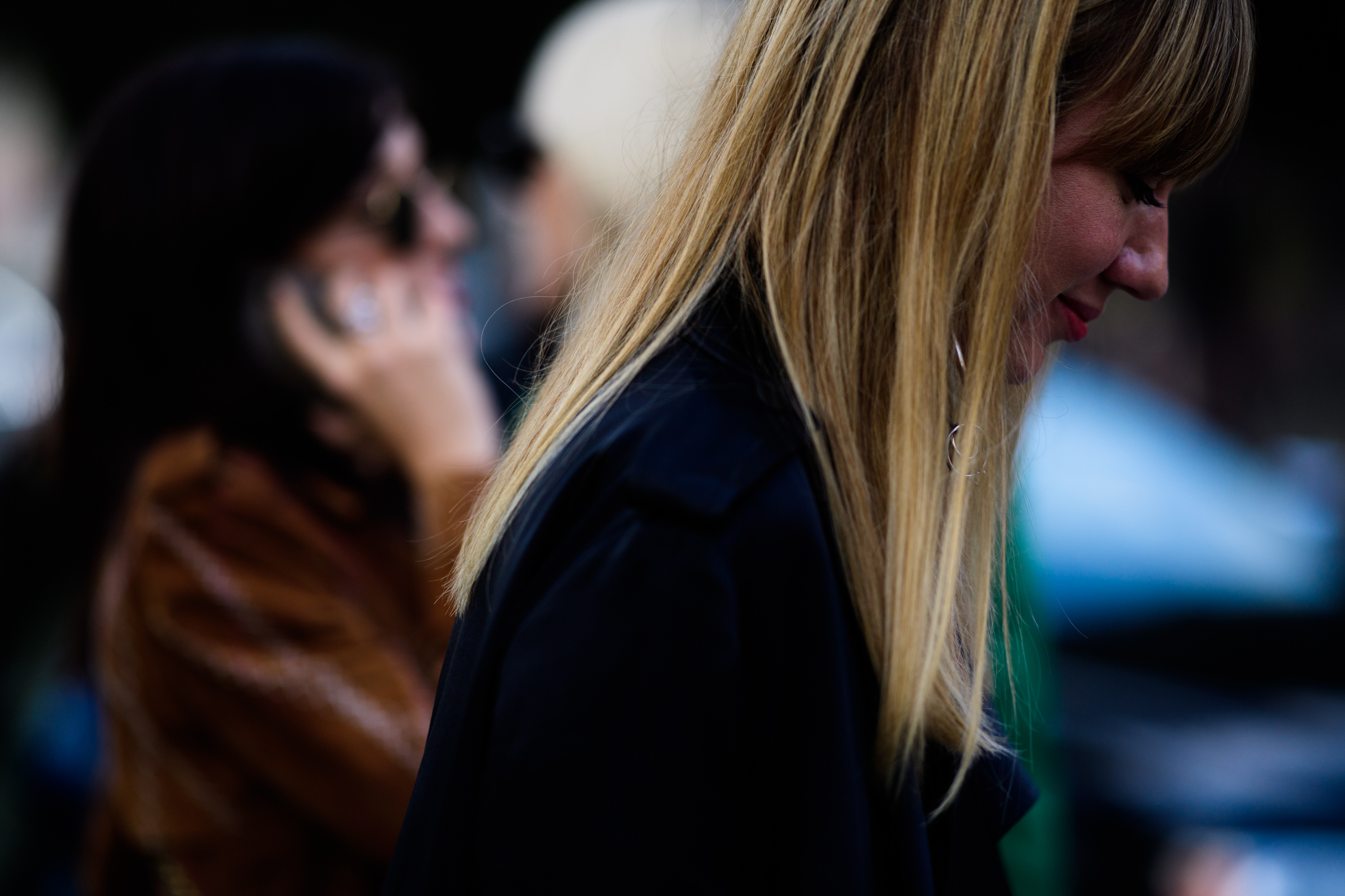 Woman wearing all black