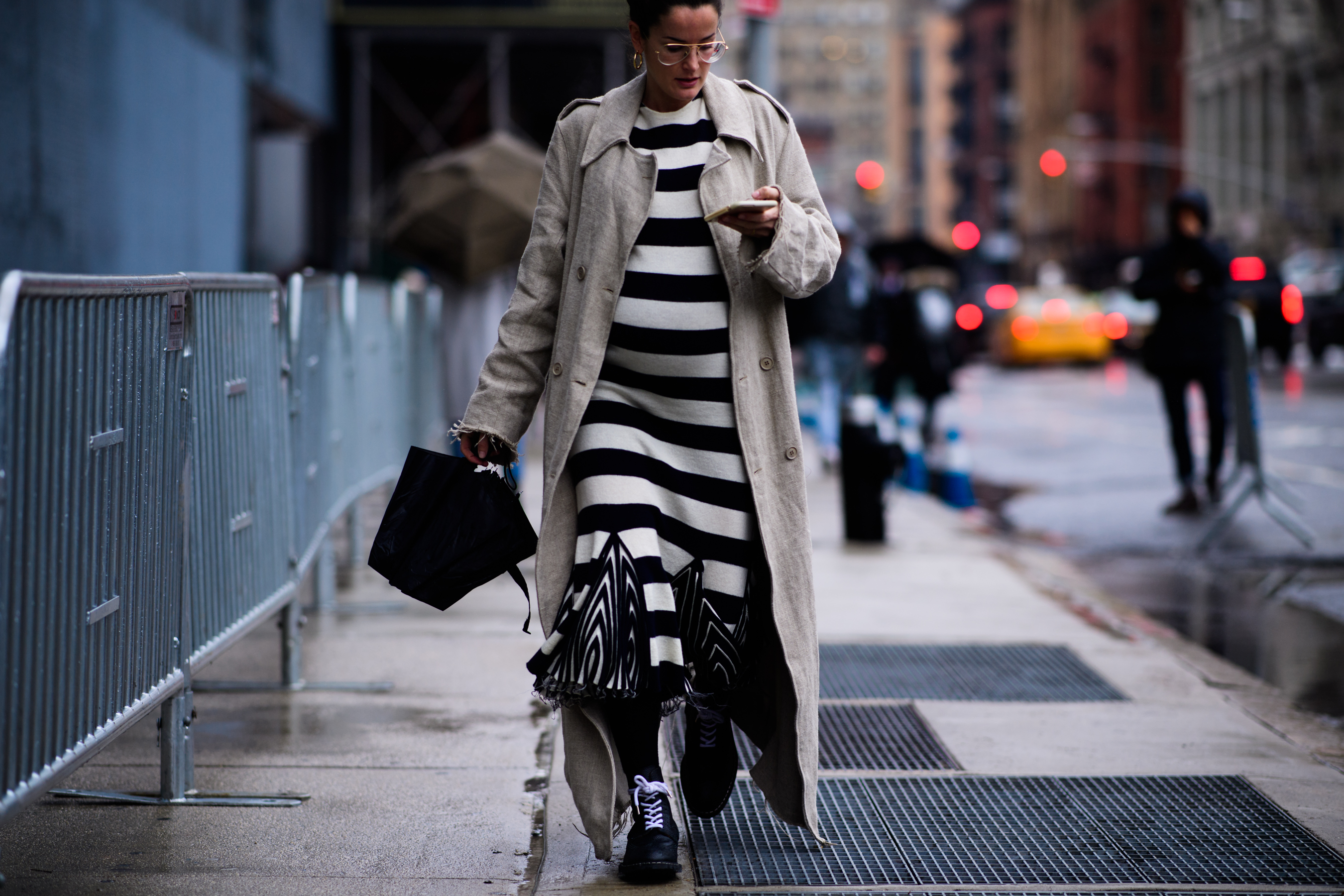 Gallery direcror wearing linen coat