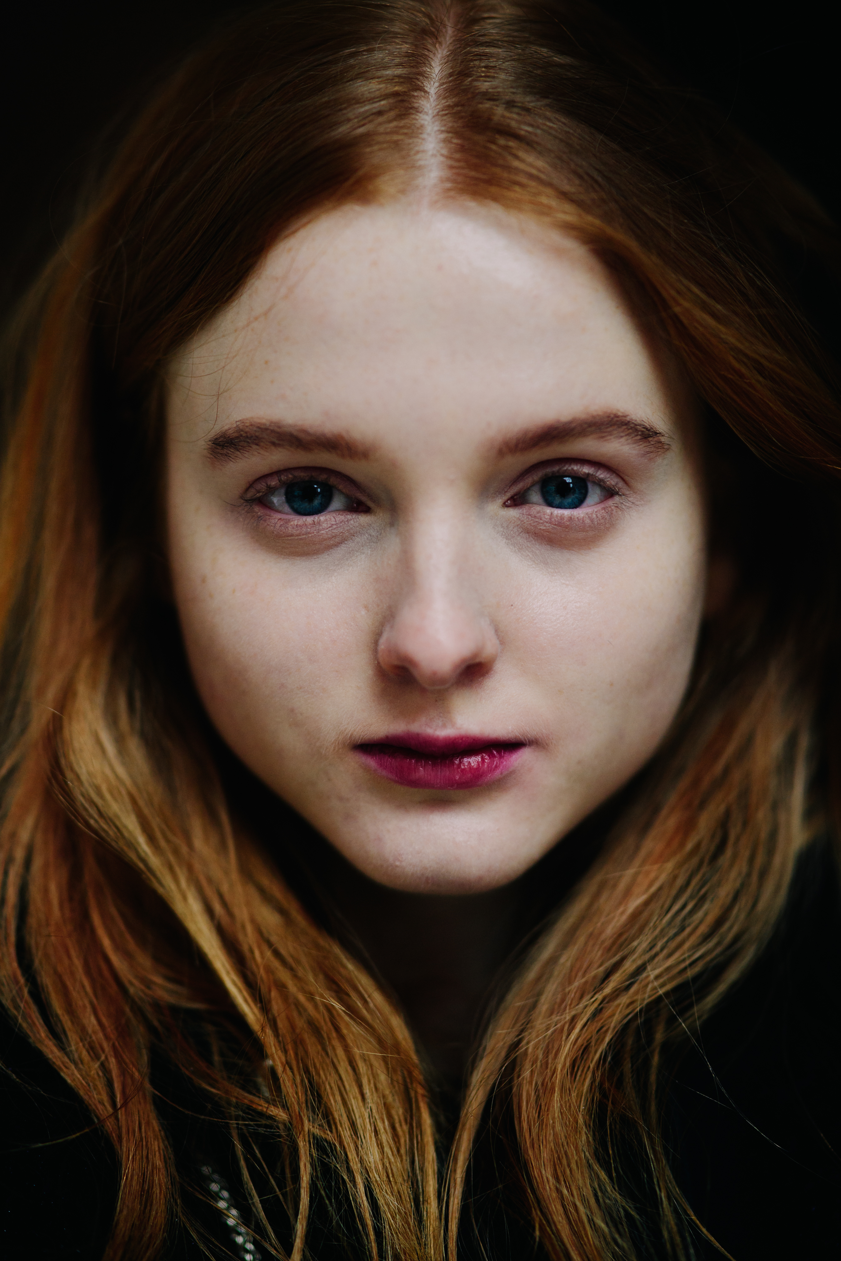 Portrait of Australian model with red hair