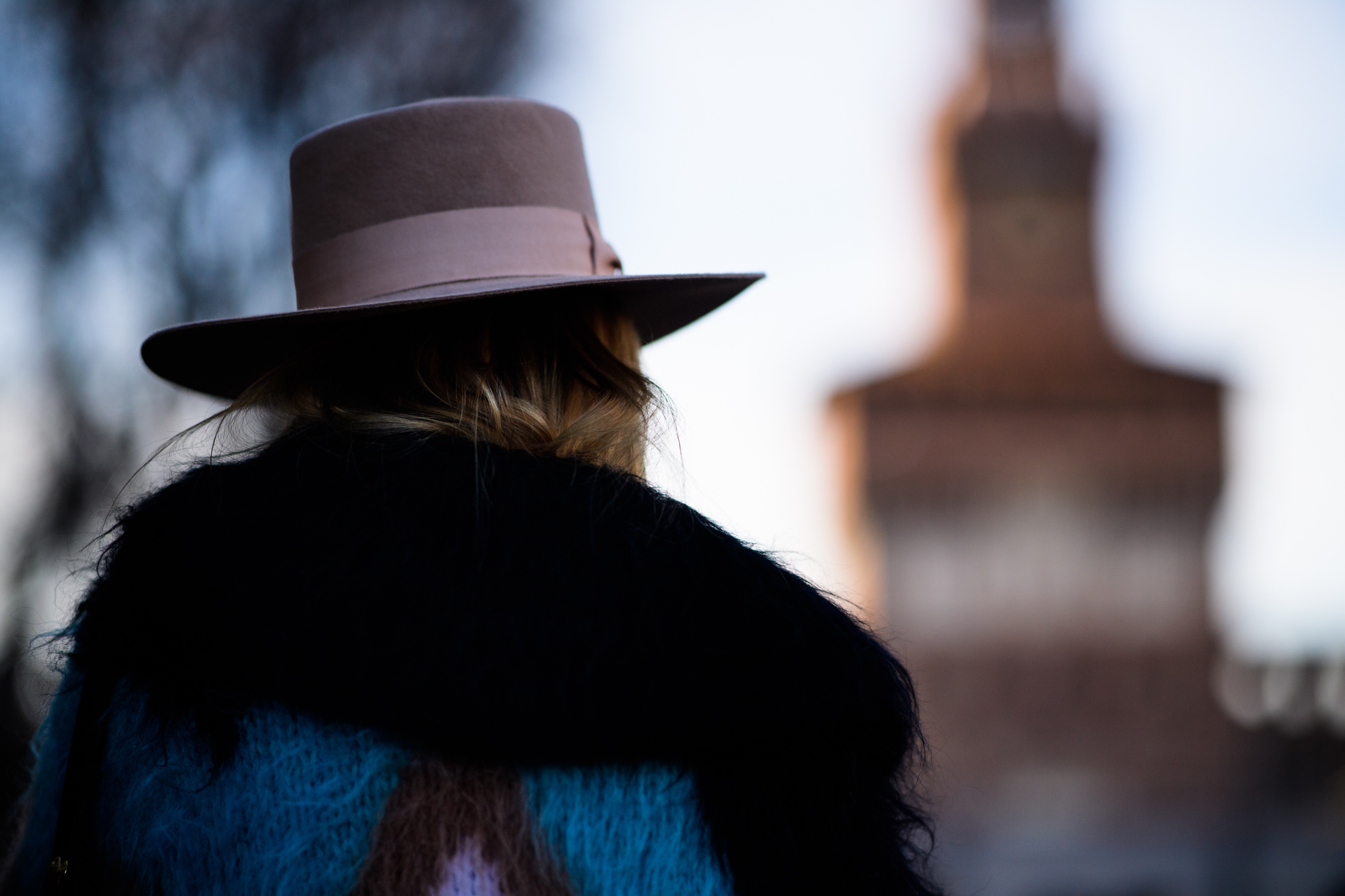 Russian woman wearing volie