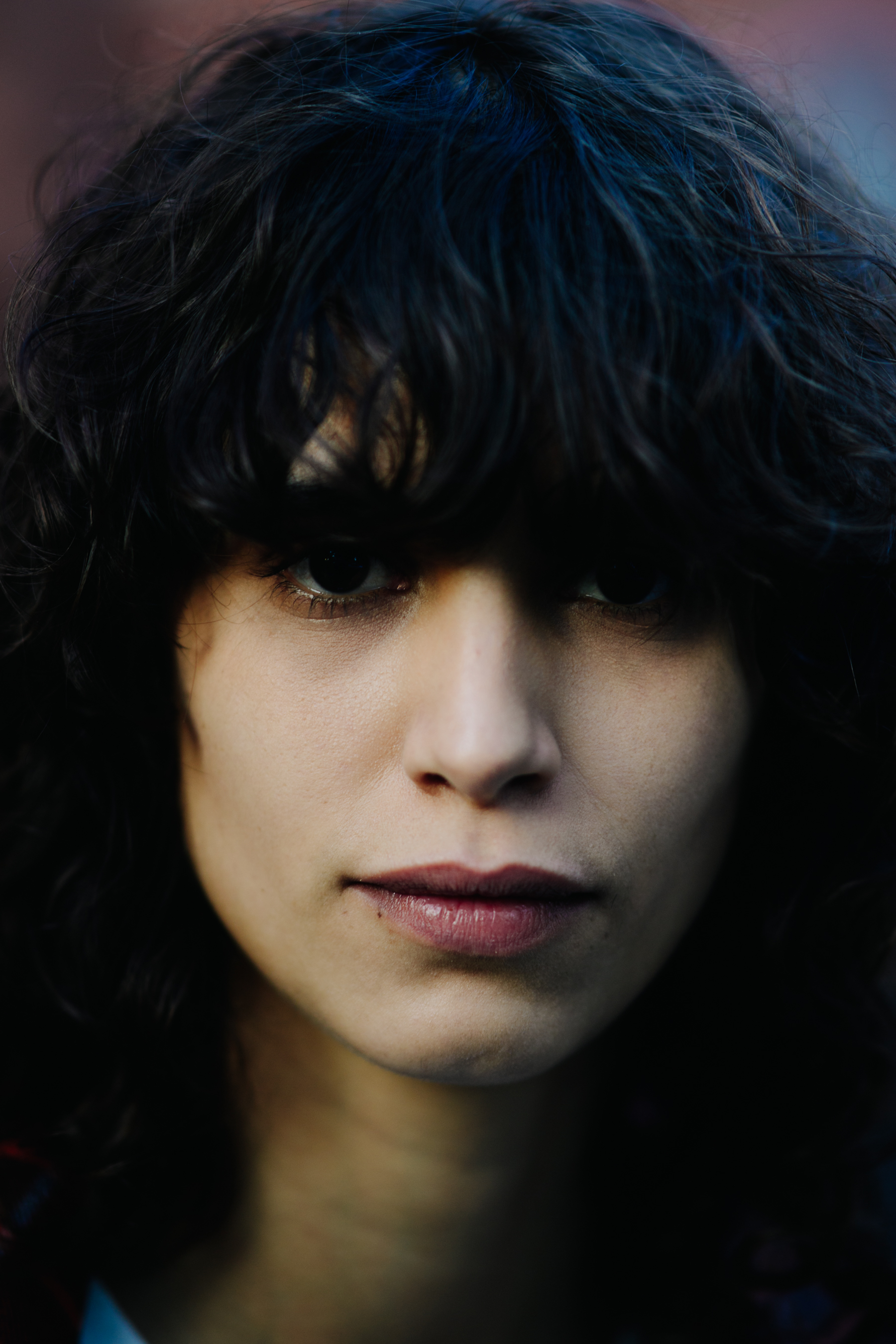 Portrait of model with curls