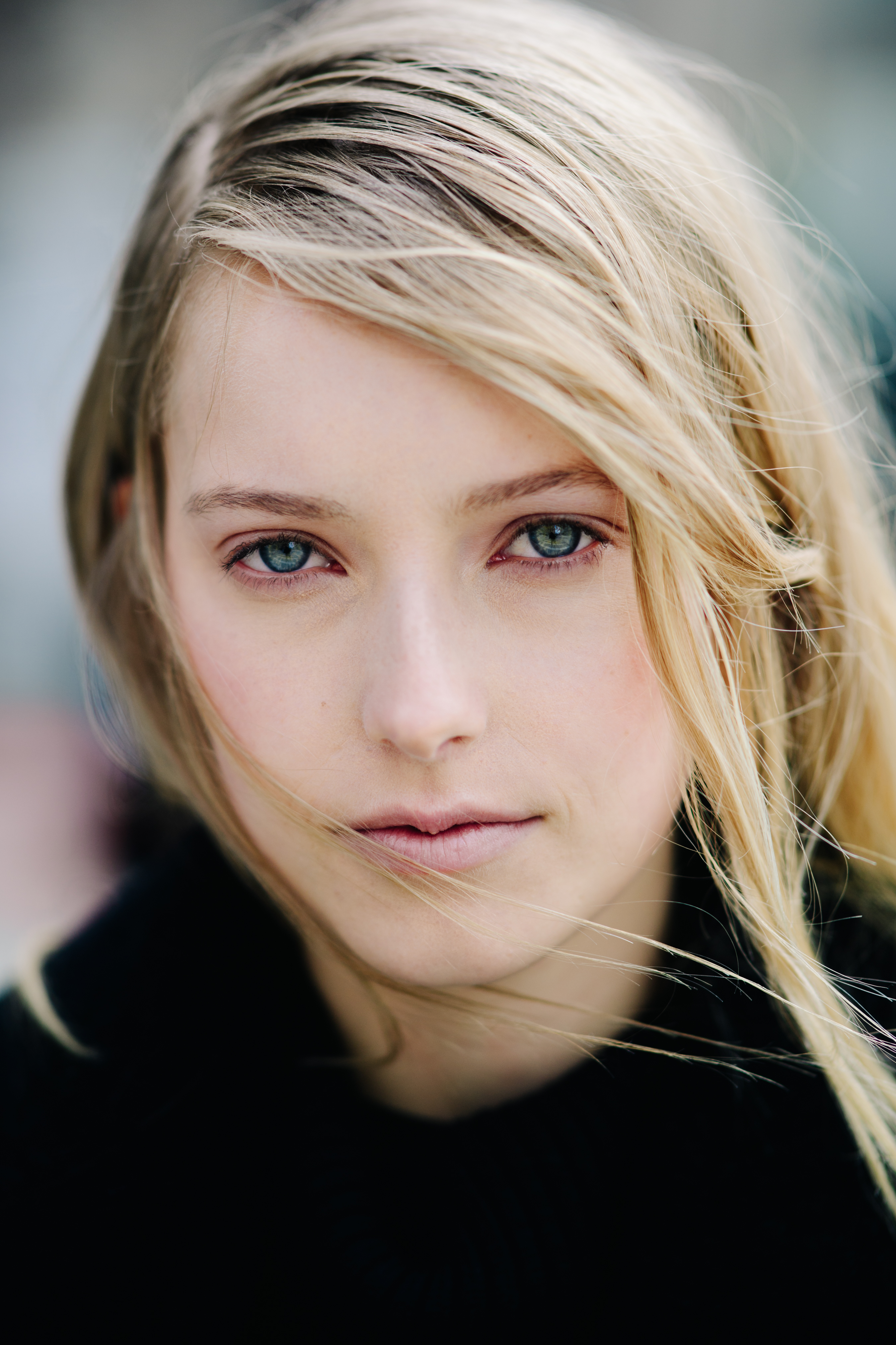 Portrait of a blonde model