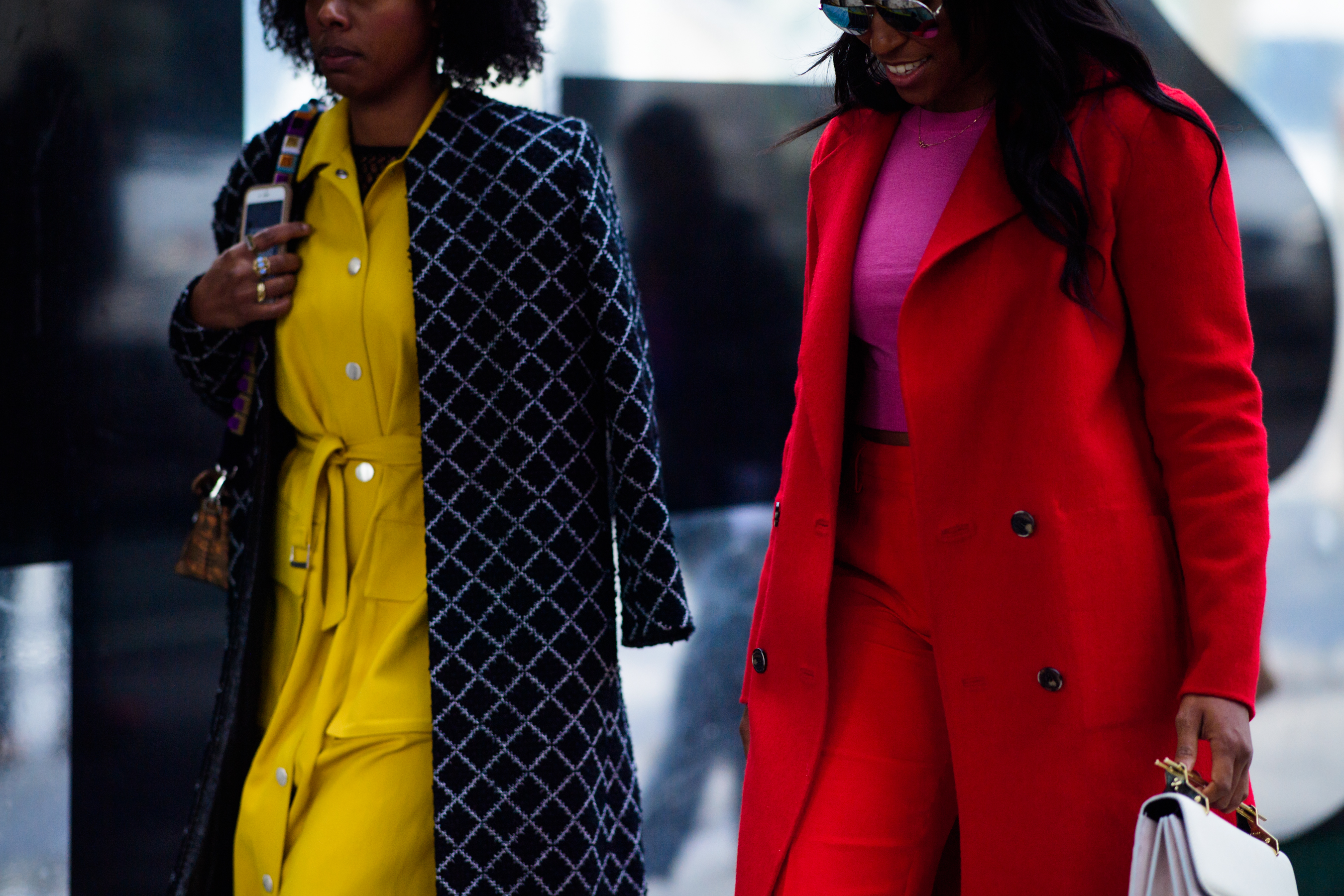 African women wearing coats