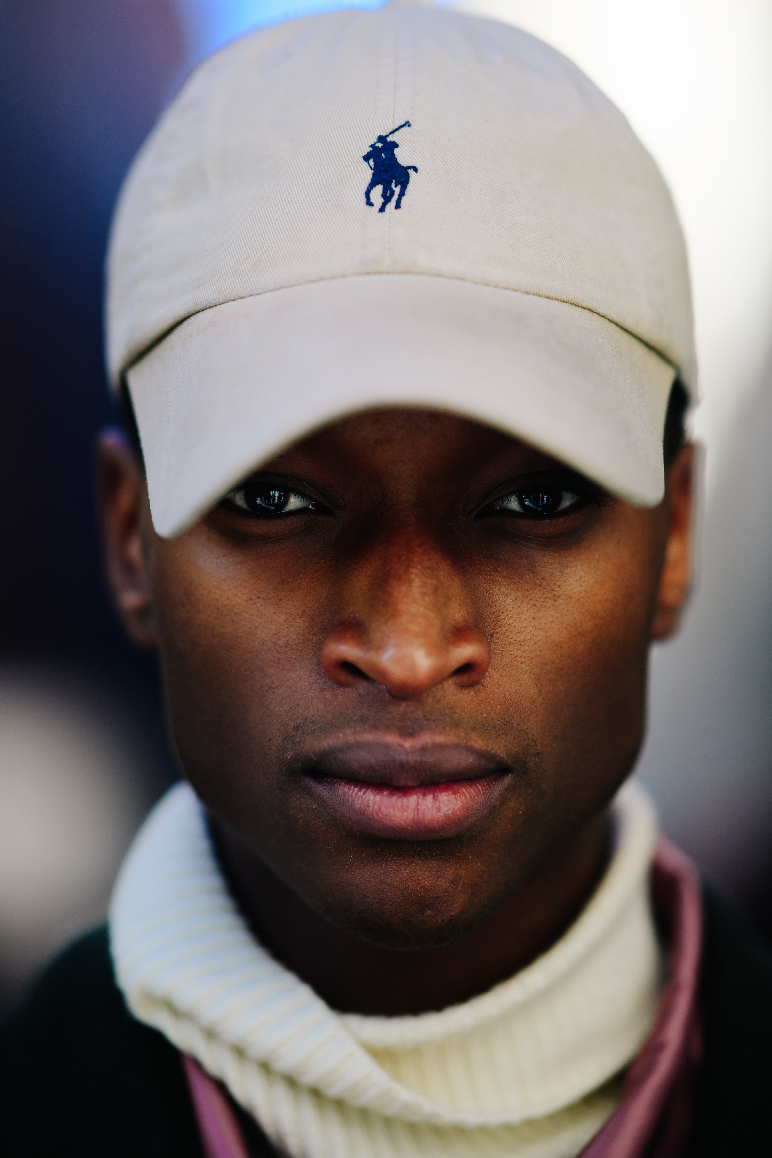 Portrait of male model with Polo cap