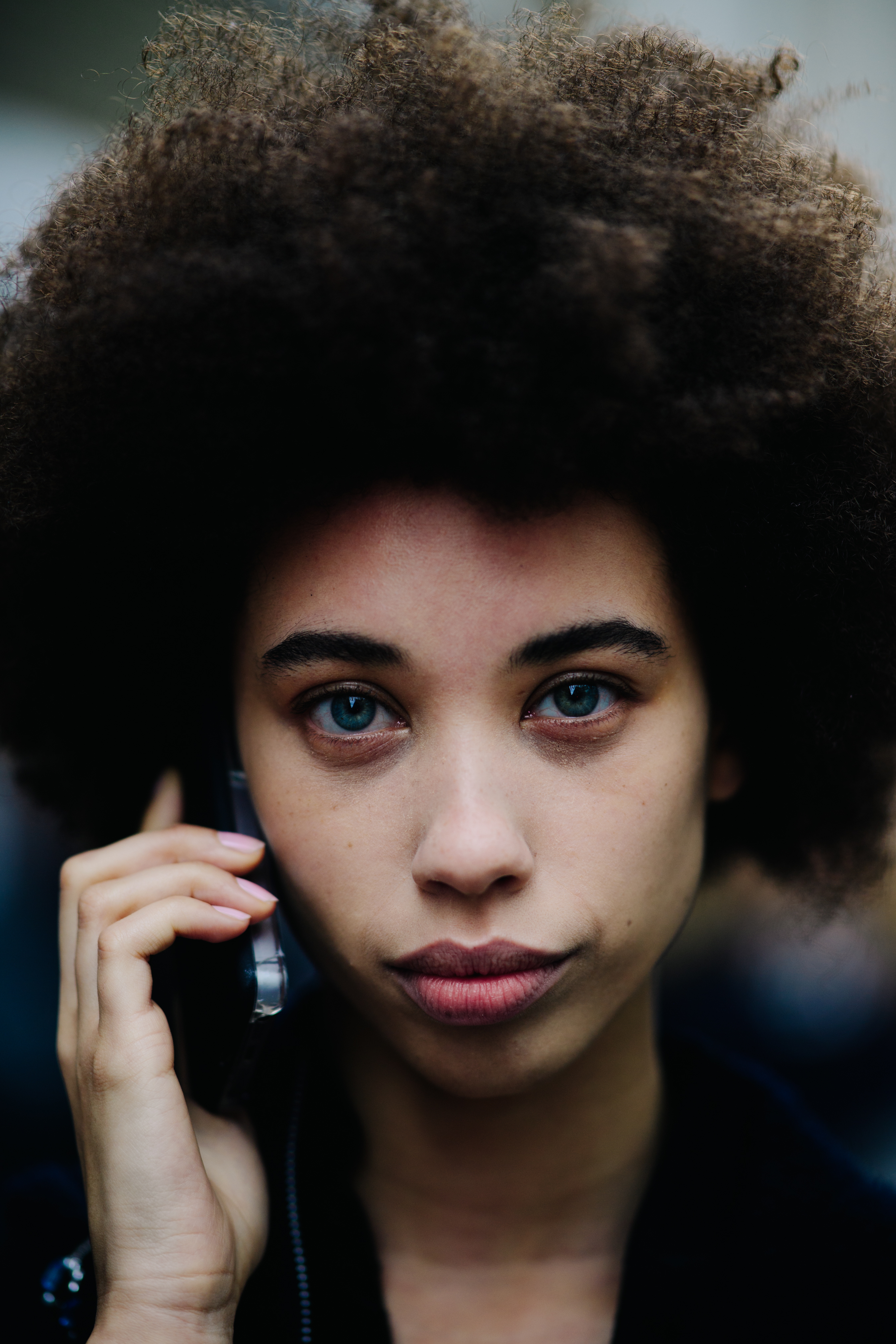Portrait of a model after Marques'Almeida