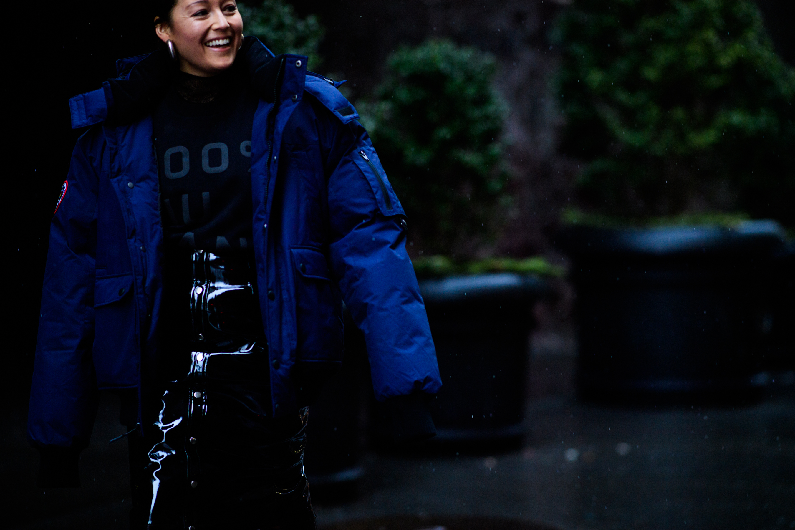 Allure fashion director wearing puffer jacket