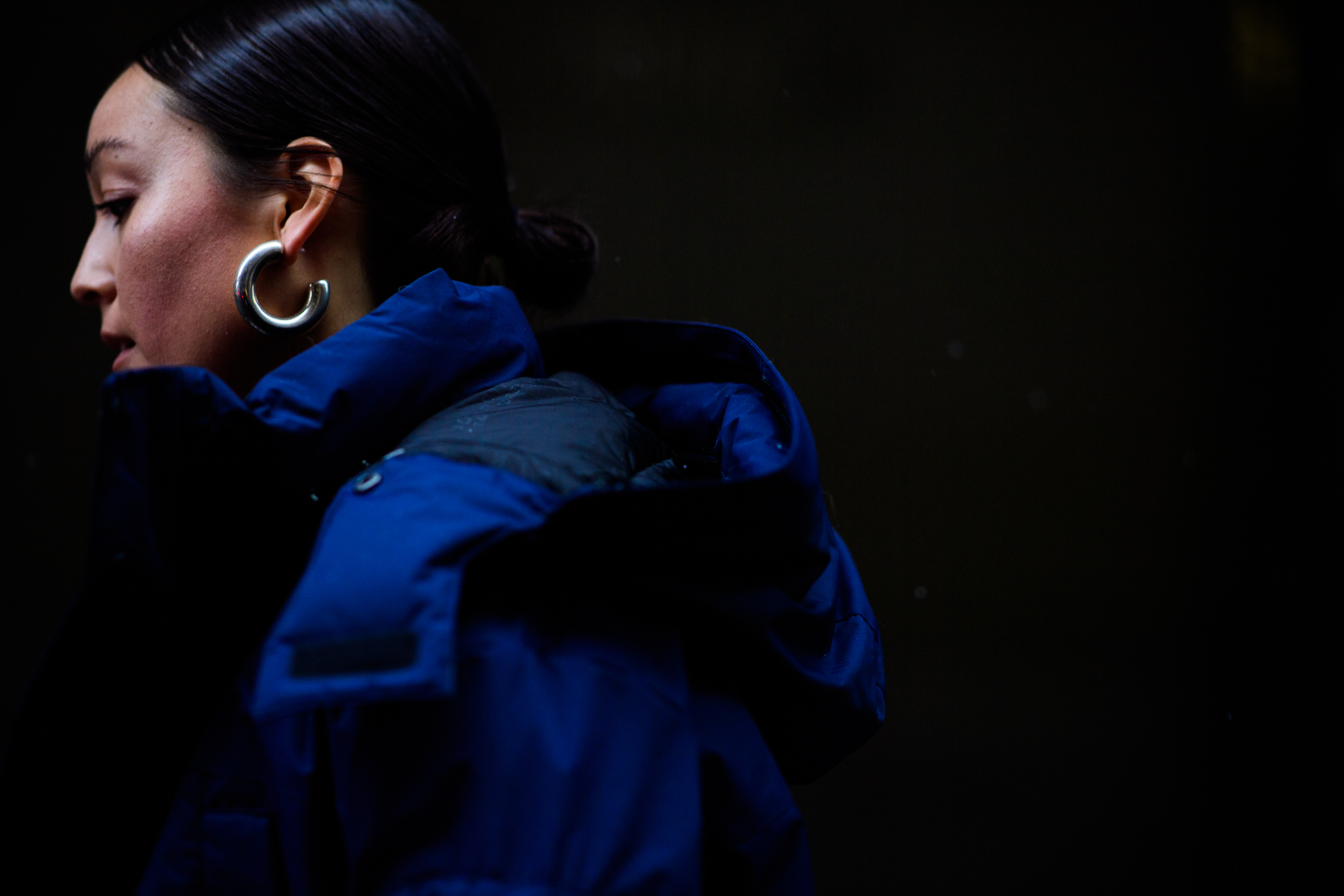Allure fashion director wearing puffer jacket