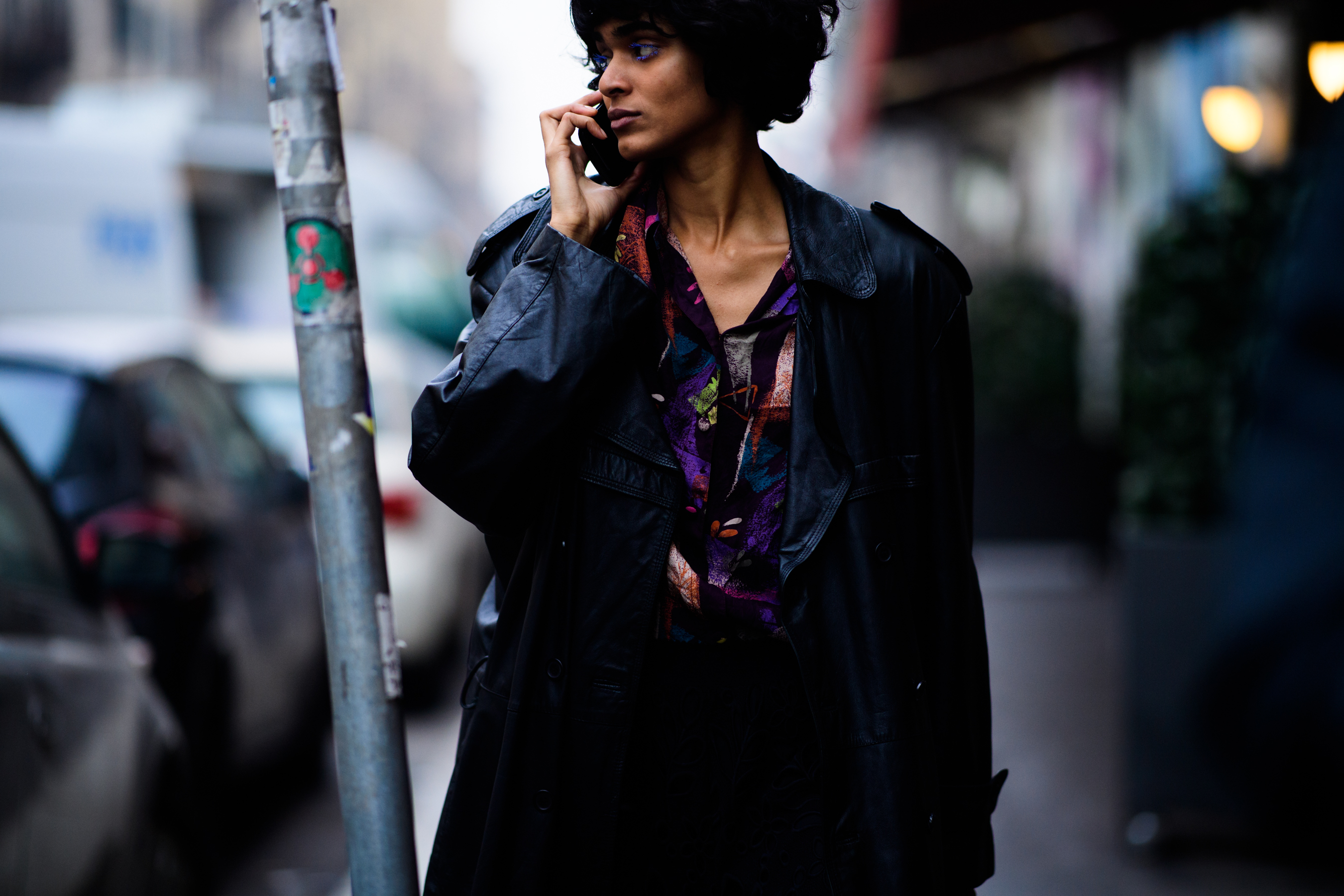 Indian model with curls hair