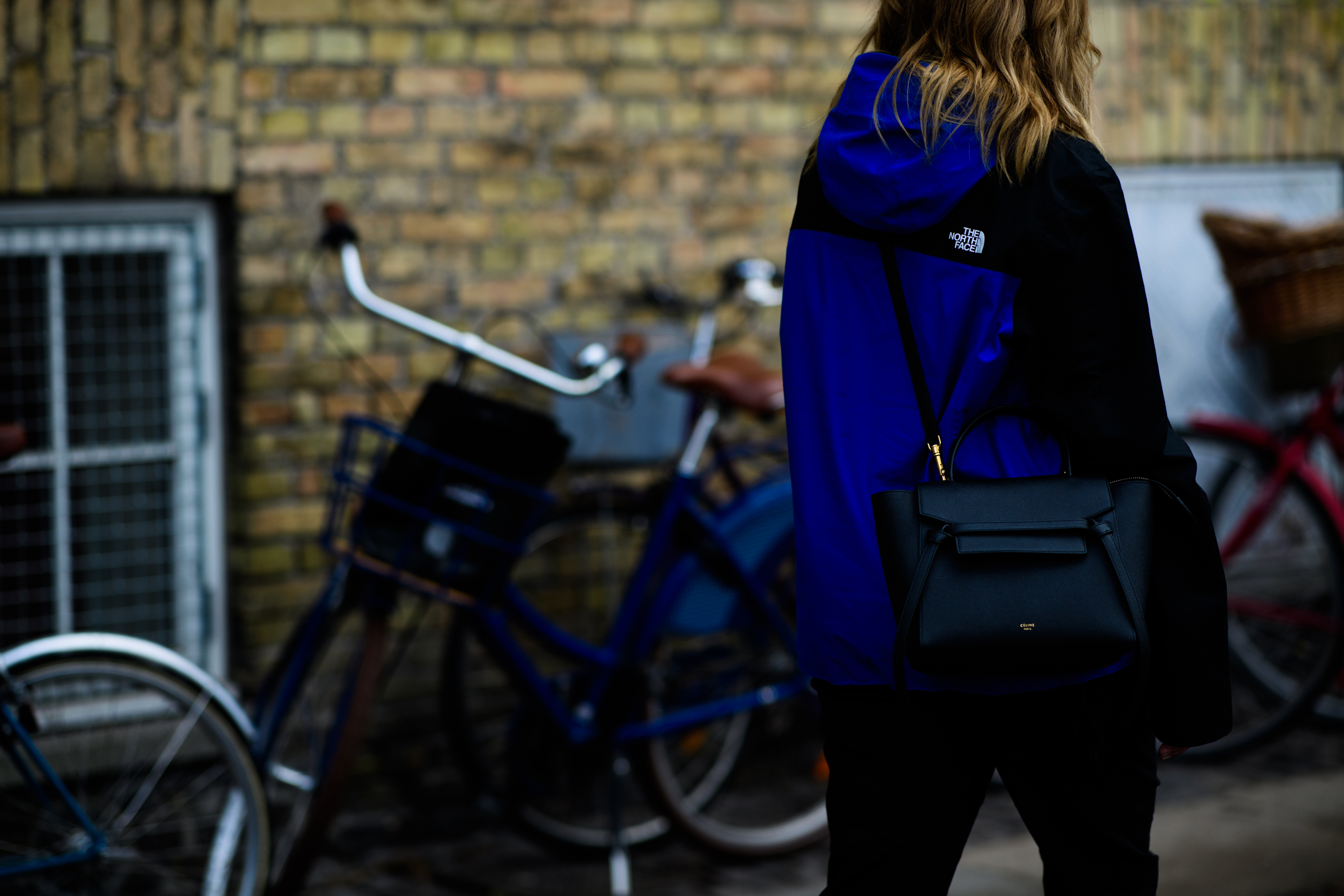 Woman wearing Celine handbag