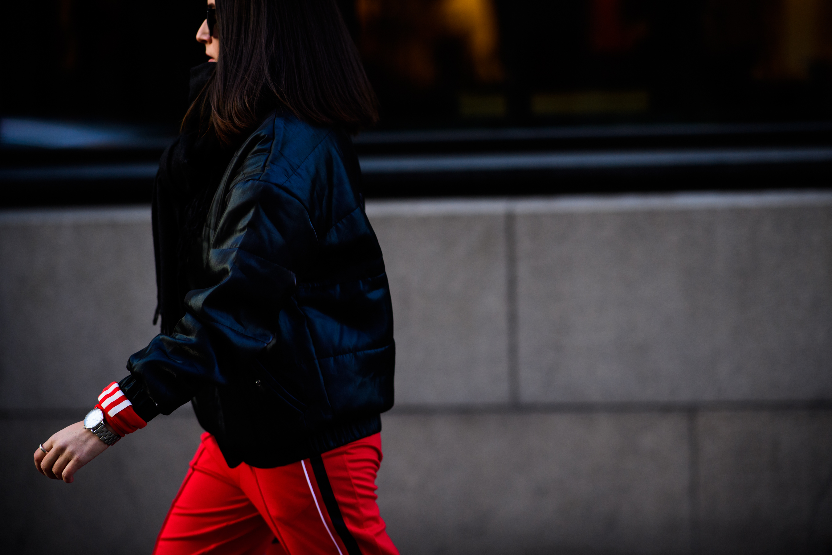 Woman wearing adidas clothes