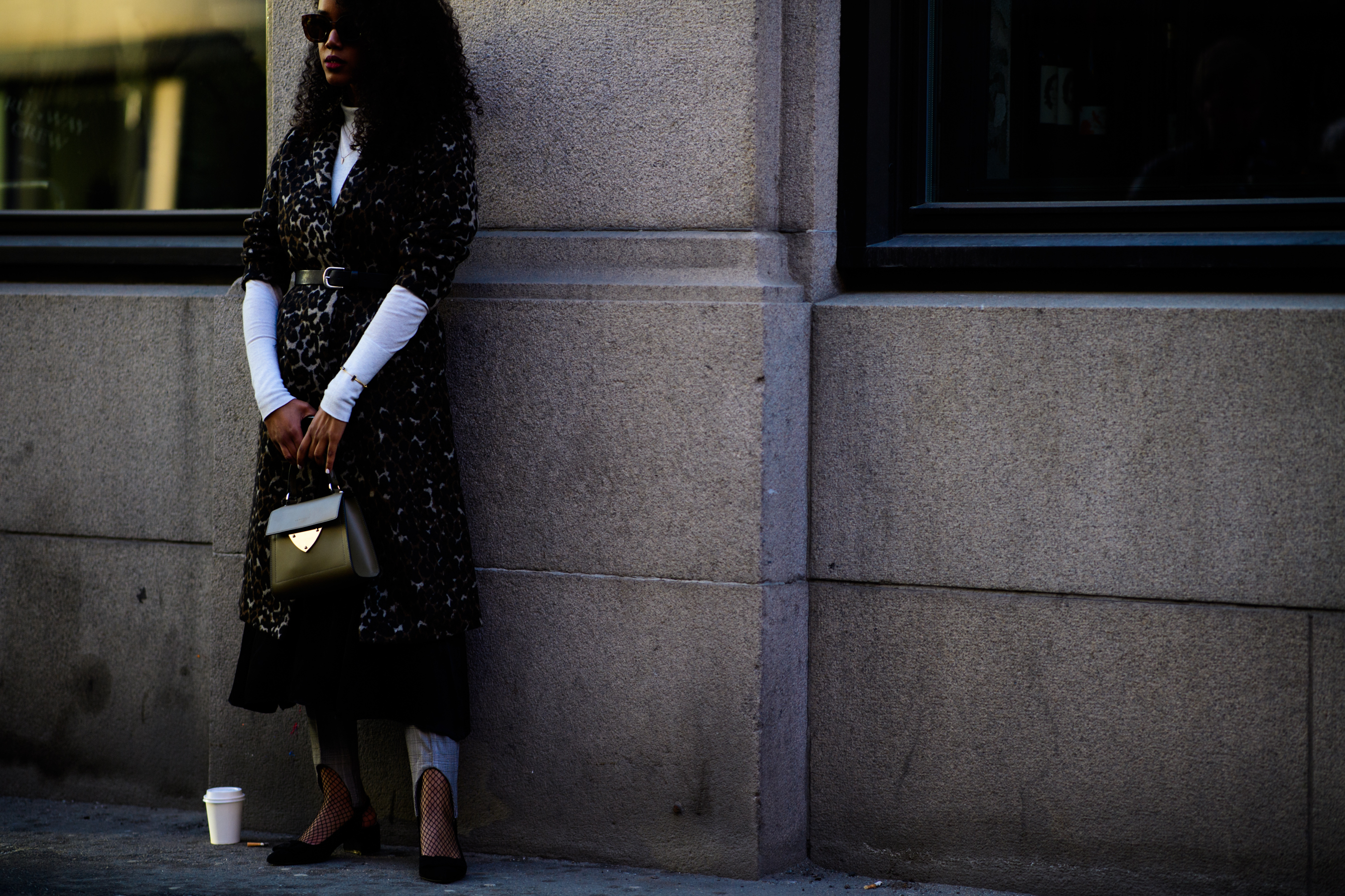 Woman wearing Balenciaga pants