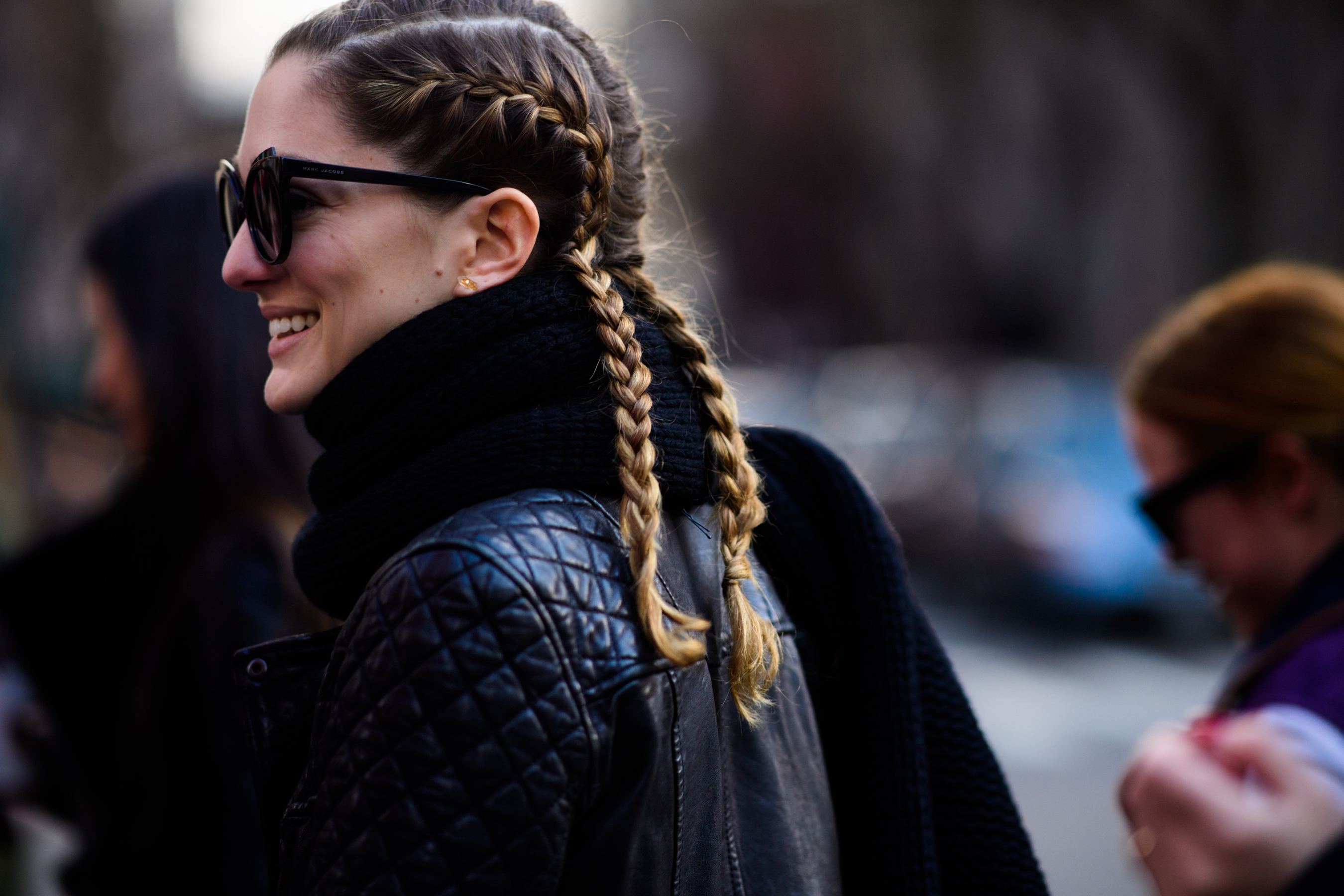 Woman with collected hair