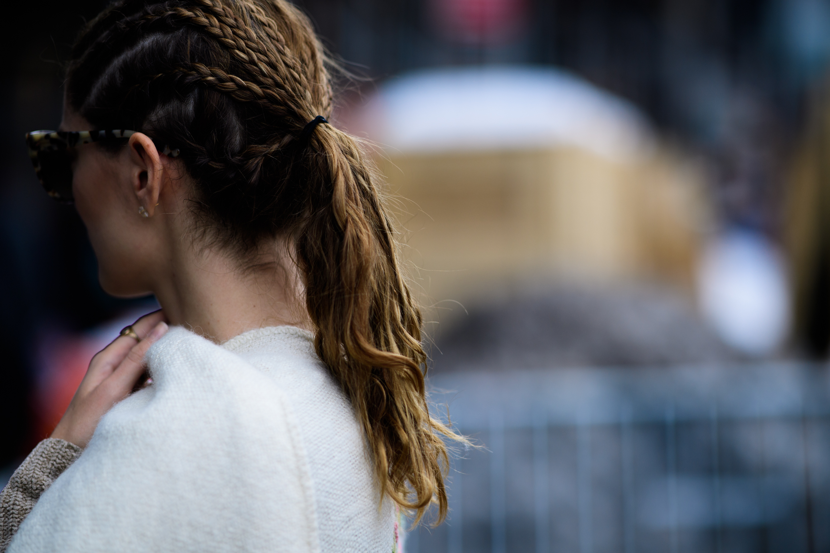 Woman with collected hair