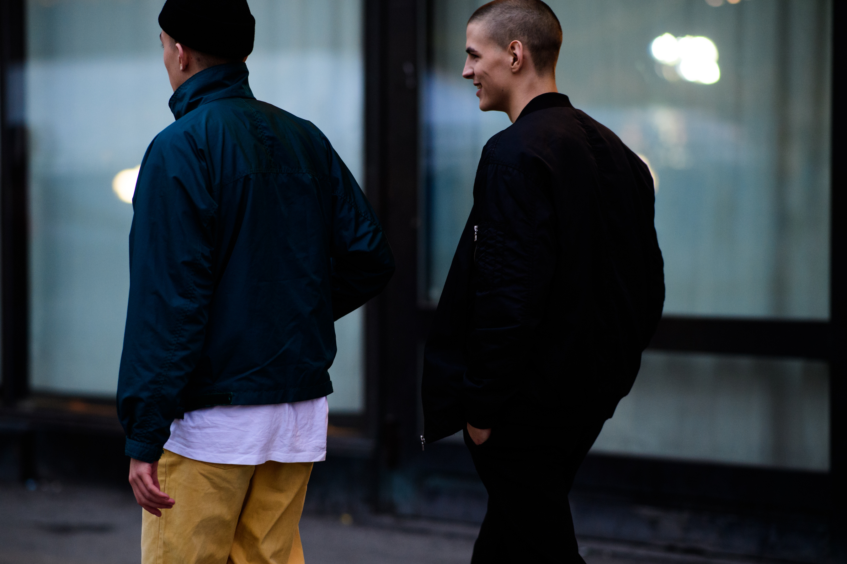 Men wearing jackets