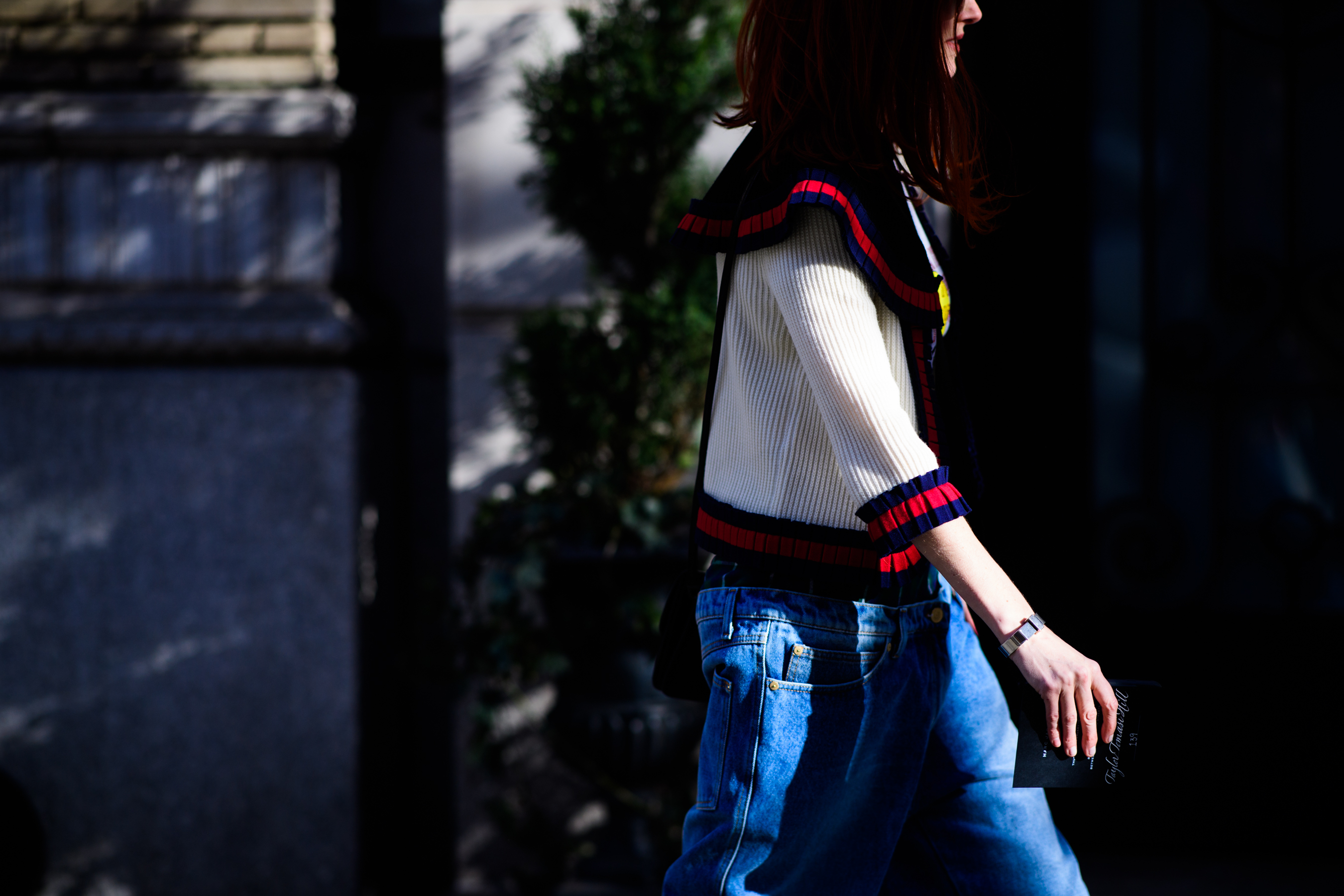 Woman wearing denim