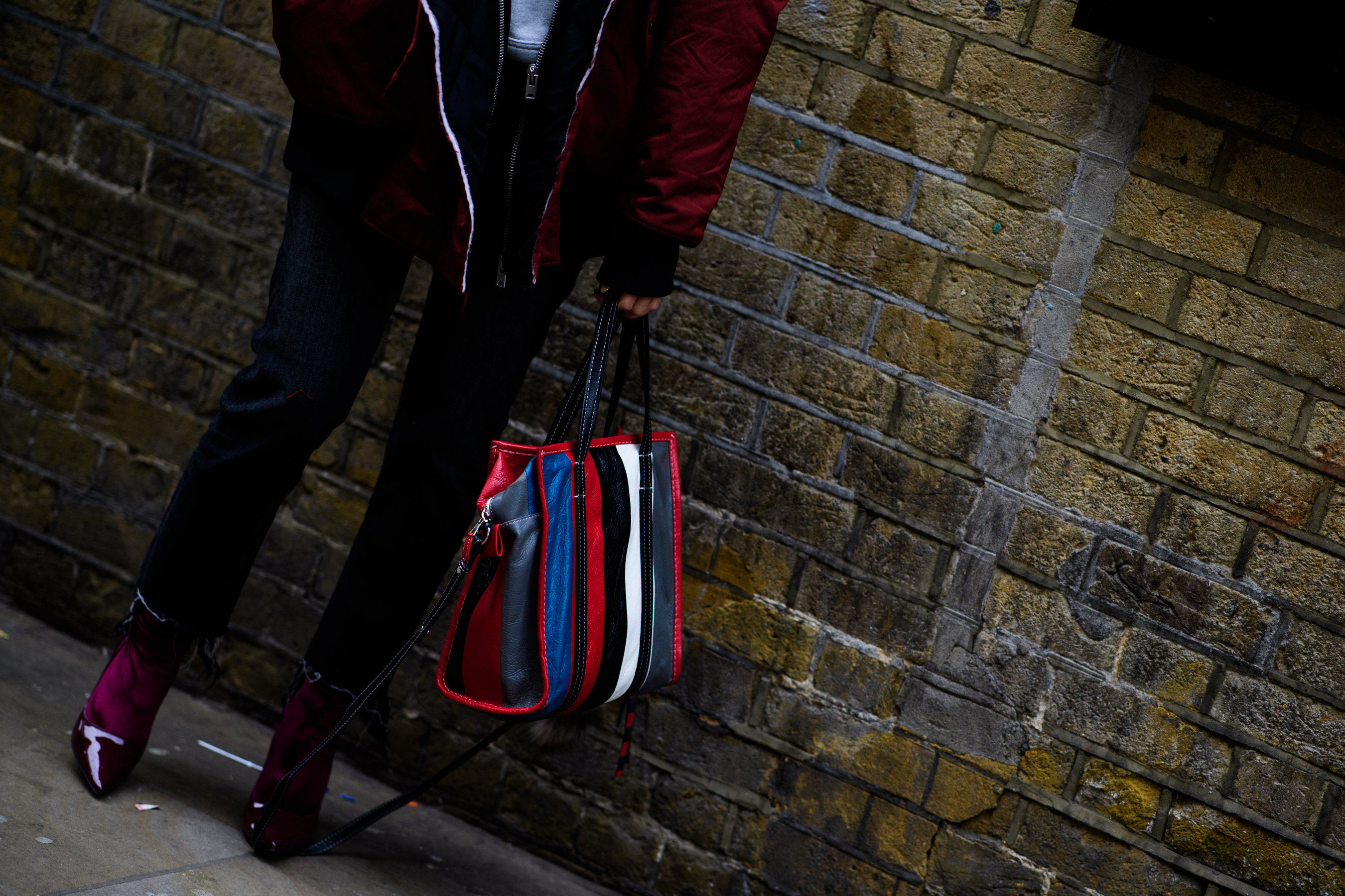 Selfridges buyer with Balenciaga bag