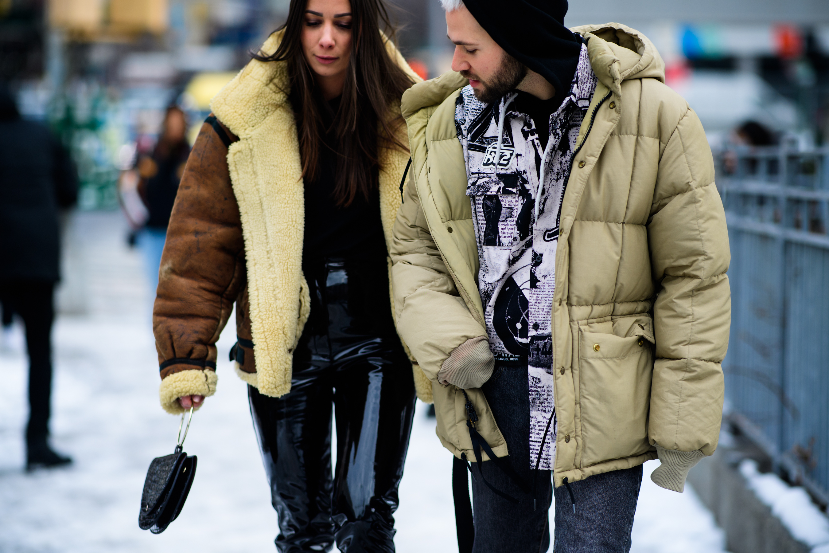 People wearing jackets