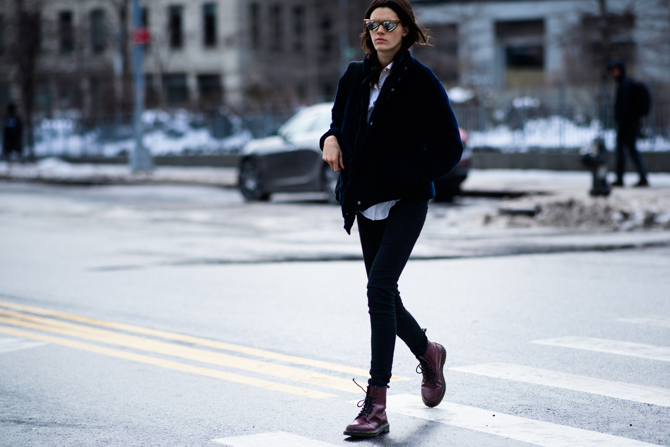 Woman wearing Dr Martens