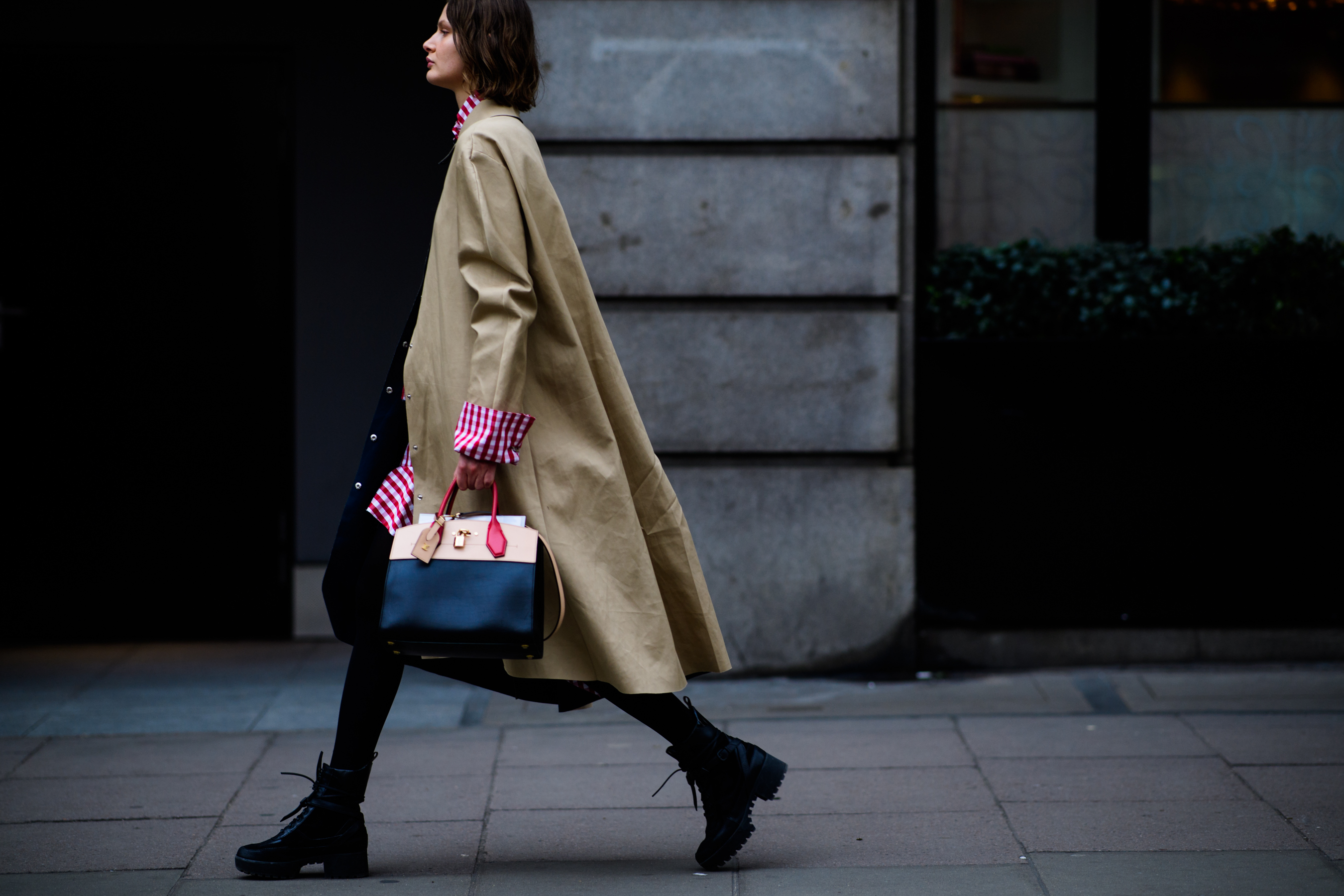 Woman wearing cloak