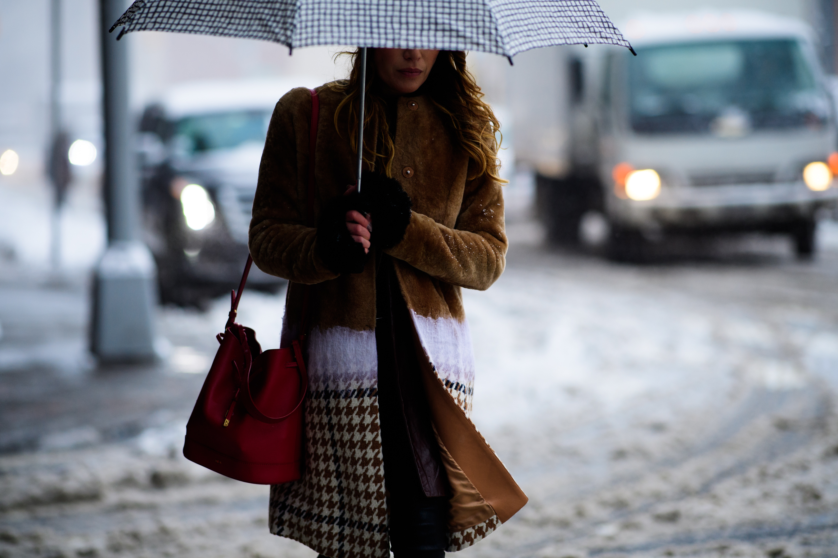 Woman with umbrella