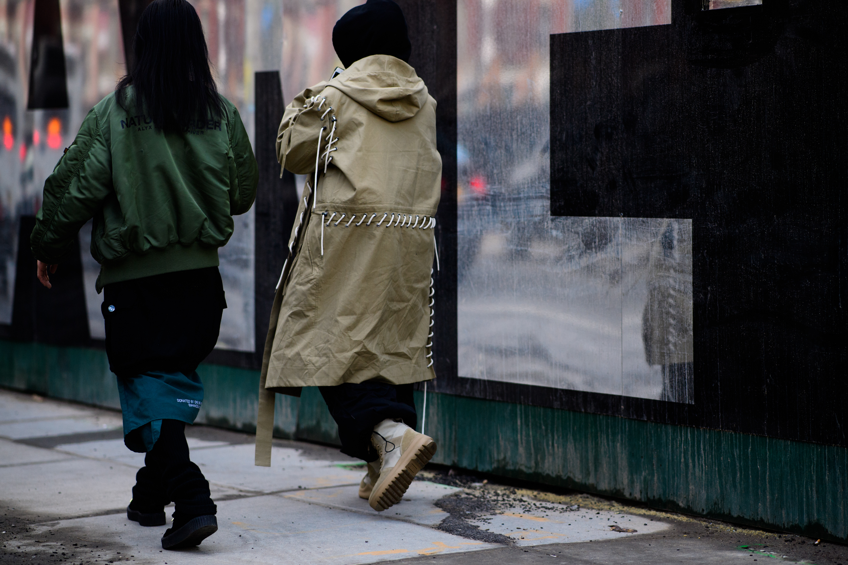 Man wearing yeezy and craig green