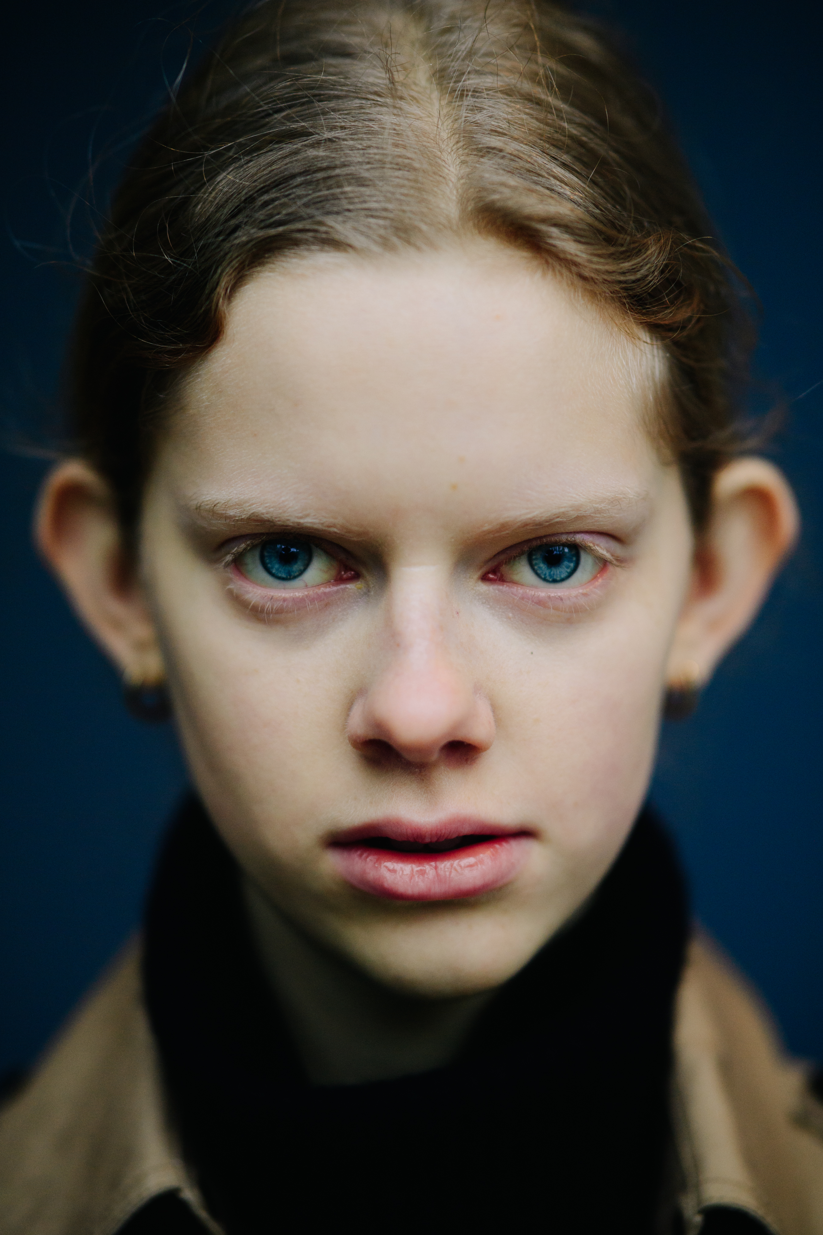 Portrait of a model after the show