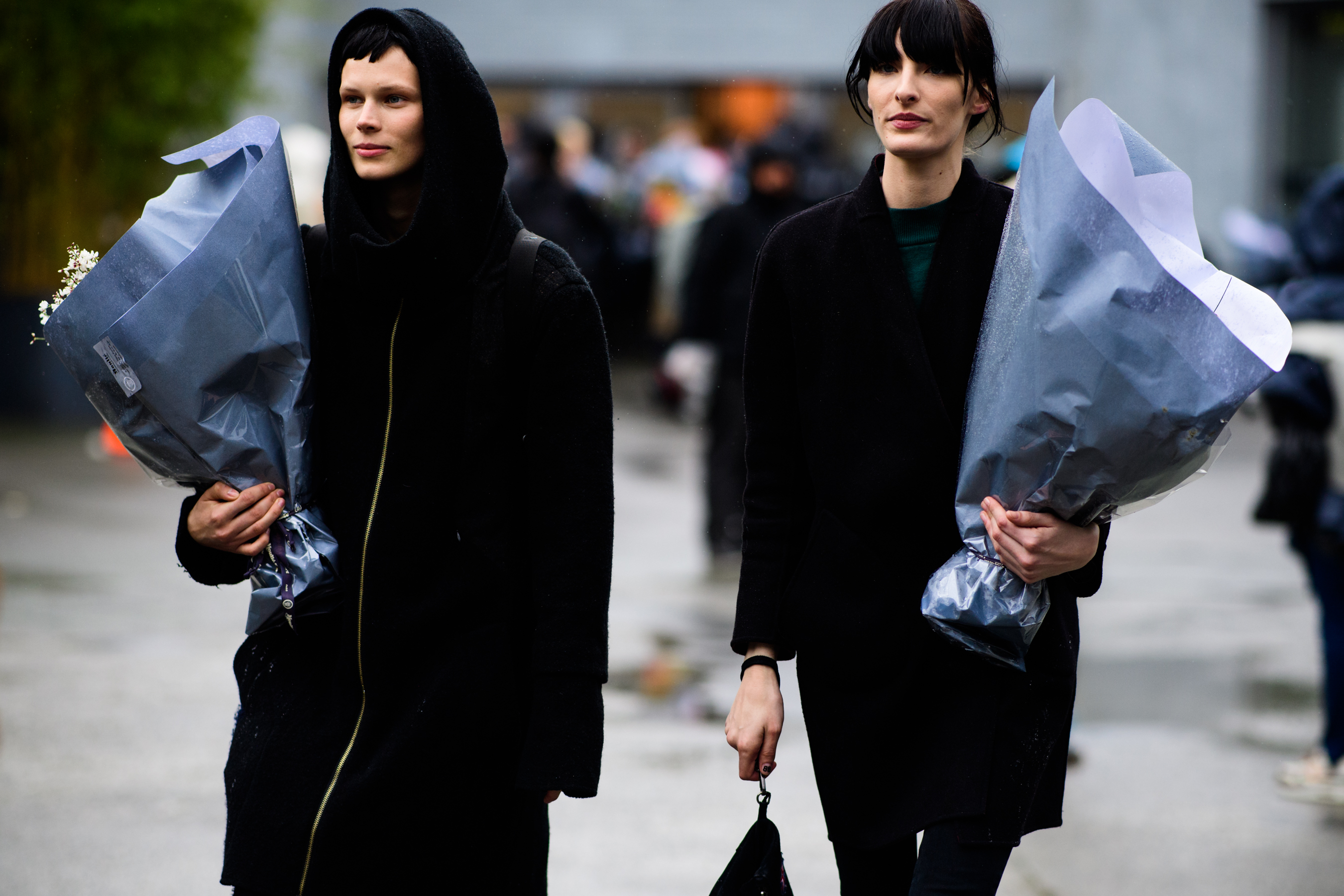 Two models after the show