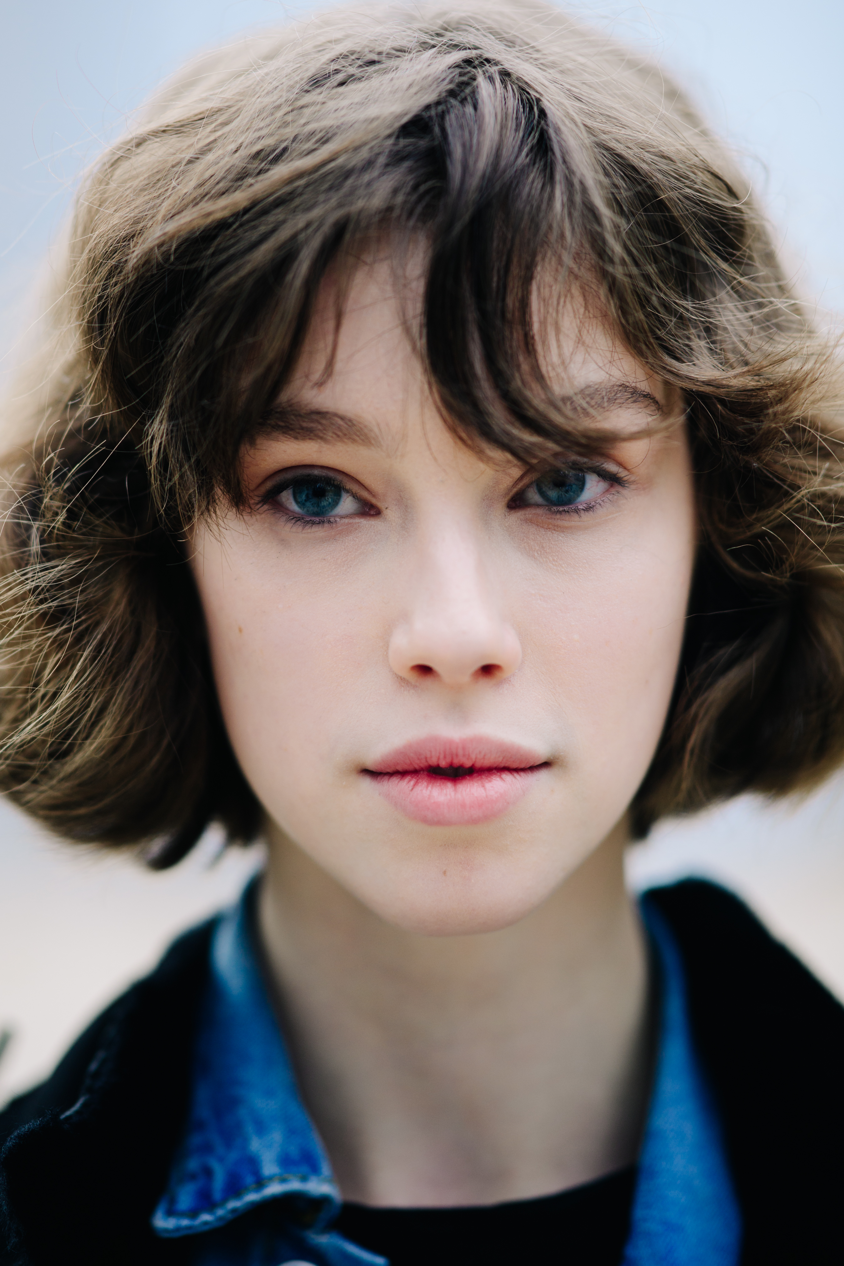 Portrait of a model after the show