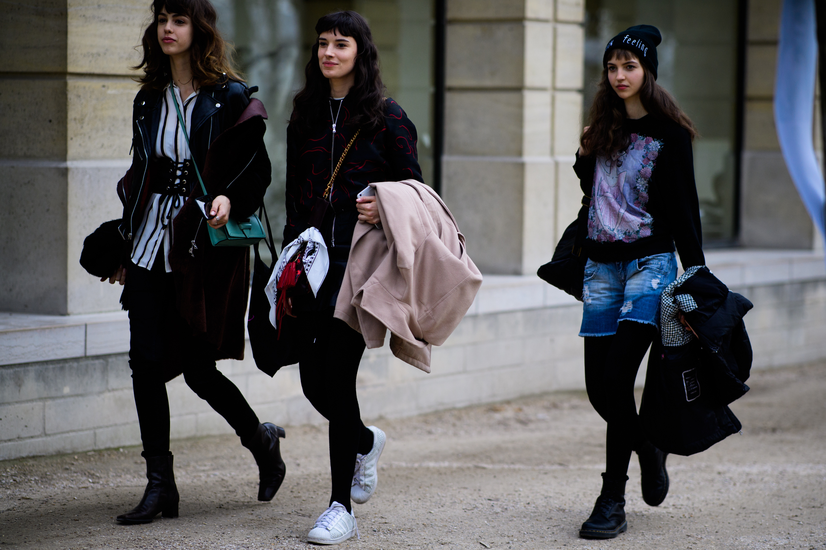 Group of models after the show